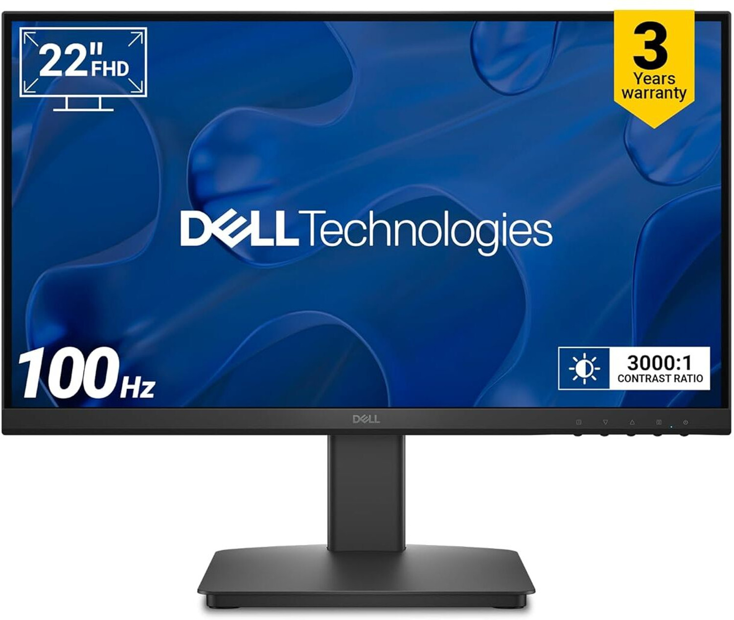 Image of DELL 6th genrations Core i5 (6th Gen) (8 GB DDR4 /256 GB SSD /Windows 11 Home /22 Inch Screen /(54.6cm) Full HD IPS Monitor,100Hz Refresh Rate, 5ms Response, HDMI & VGA Ports,) with MS Office