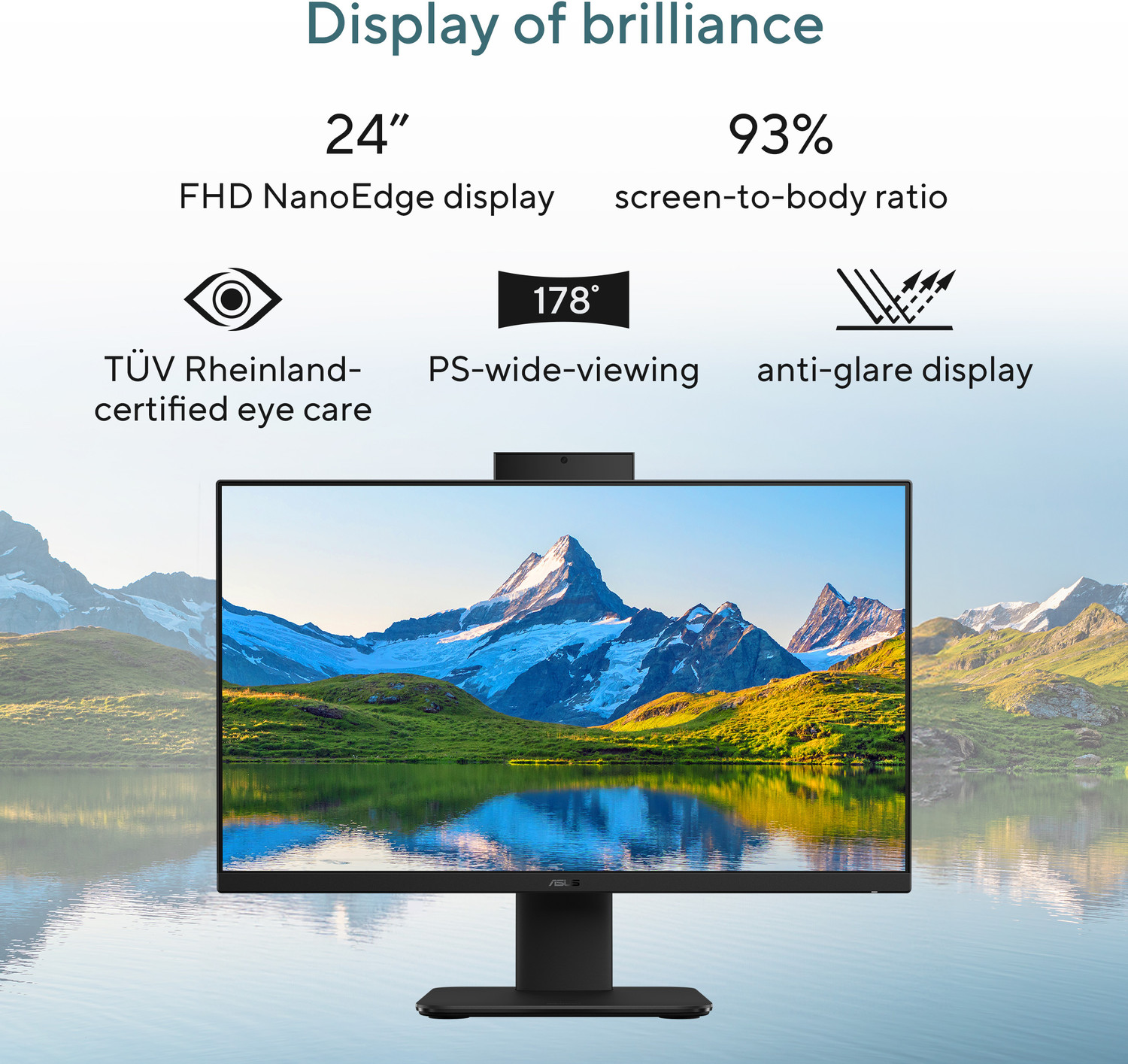 Image of ASUS V400 AiO Series V440VA-KBPC043WS, All in One Desktop, 13th Gen Core i5 (16 GB DDR5 /512 GB SSD /Windows 11 Home /23.8 Inch Screen /V440VA-KBPC043WS) with MS Office