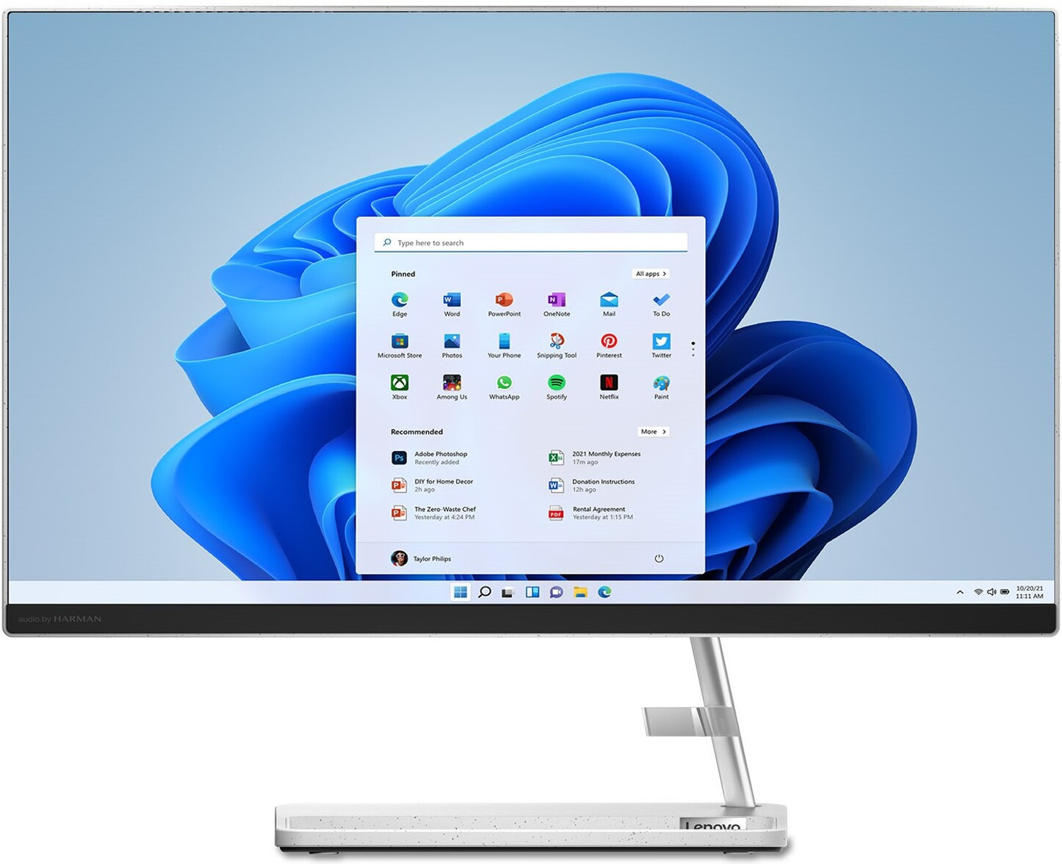 Image of Lenovo IdeaCentre Celeron Quad Core (8 GB DDR4 /512 GB SSD /Windows 11 Home /Integrated Intel UHD Graphics /23.8 Inch Screen /24IAP7)