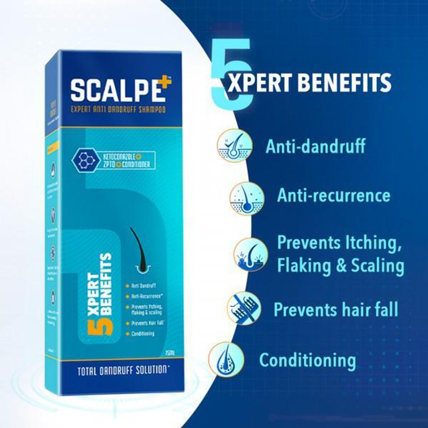Image of Scalpe Shampoo Plus (75 ml) Liquid