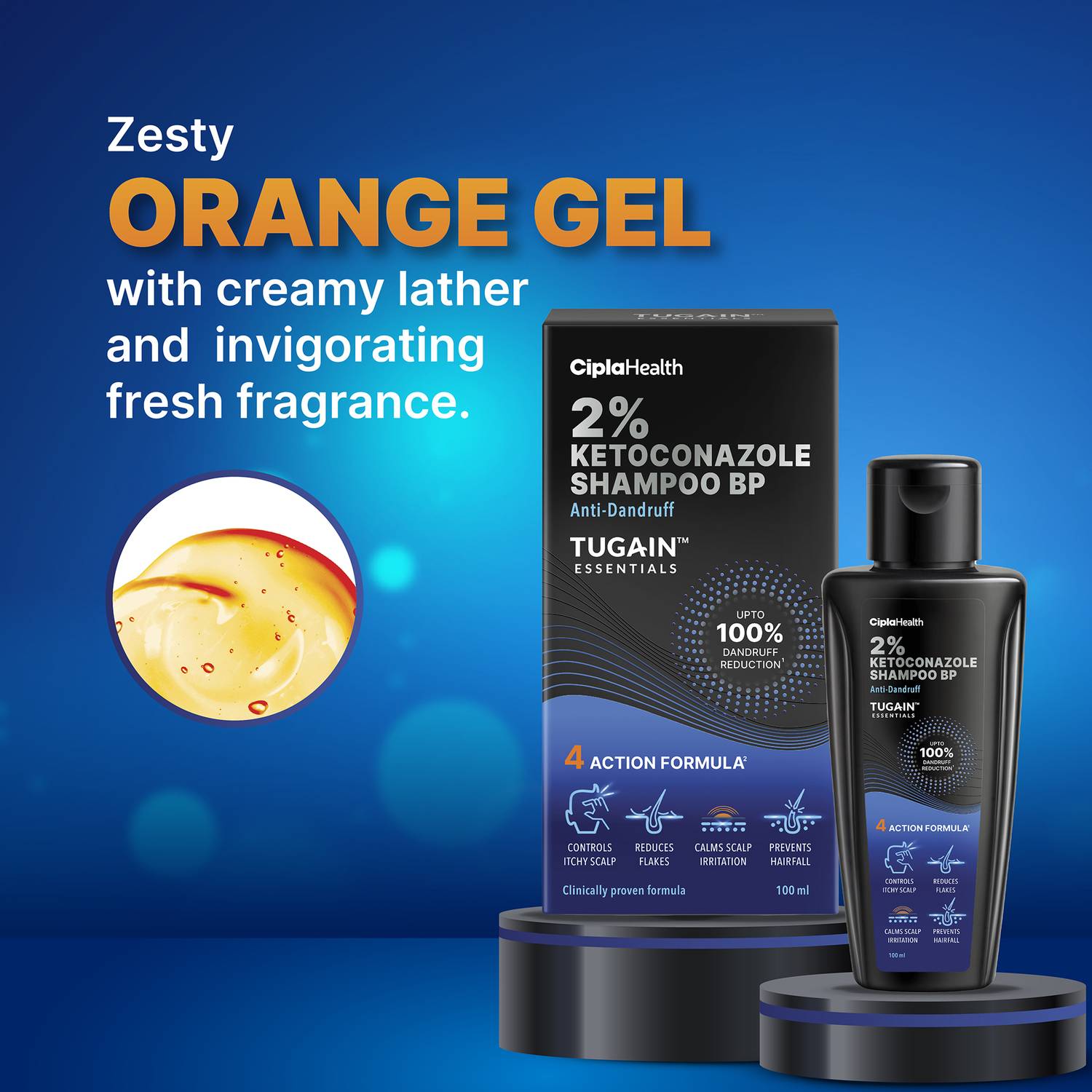 Tugain Essentials 2% Ketoconazole Anti-Dandruff Shampoo 100ml - Image 5