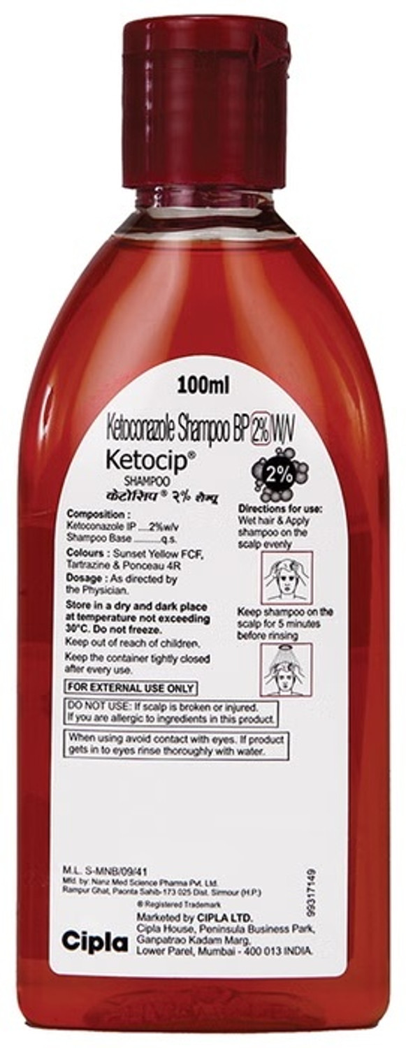 Image of Ketocip 2% Shampoo (100 ml) Liquid
