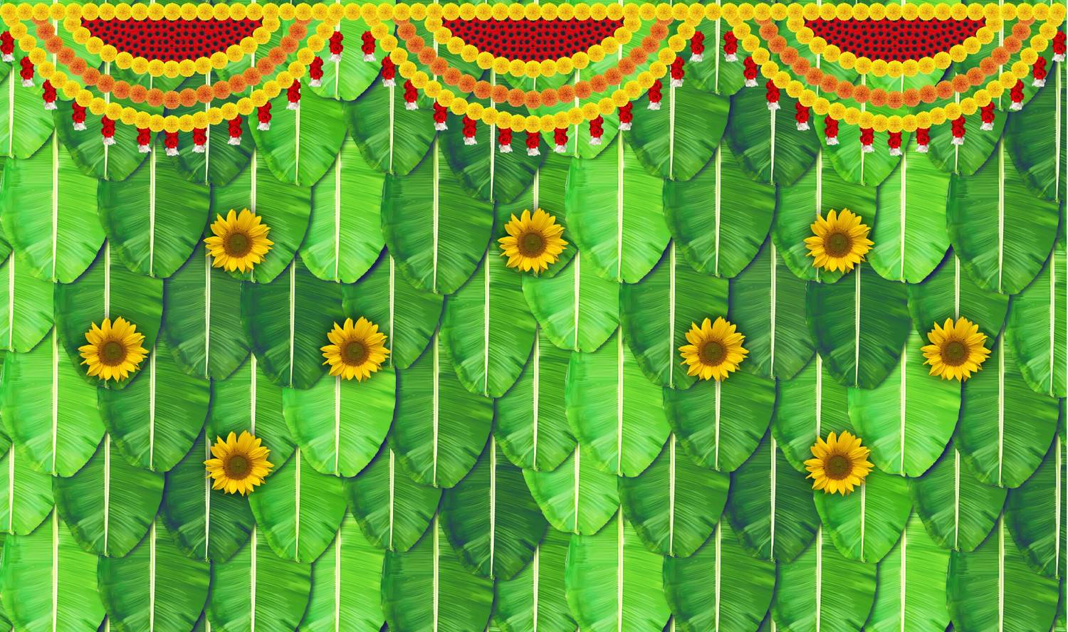 Ashvath Decorative Backdrop Cloth Altar Cloth