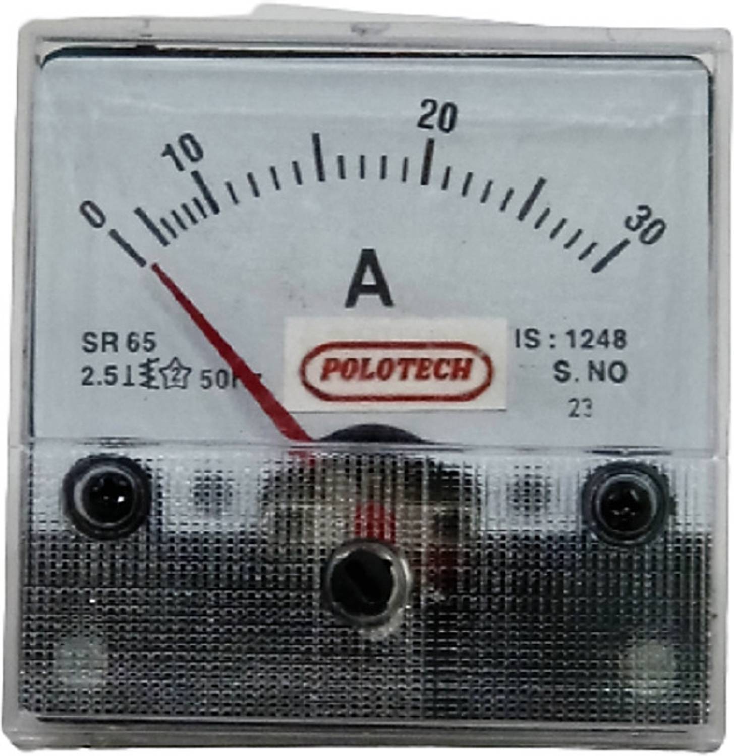 Ambika Sales POLOTECH Square Round 65MM 2.5 Inch Ammeter