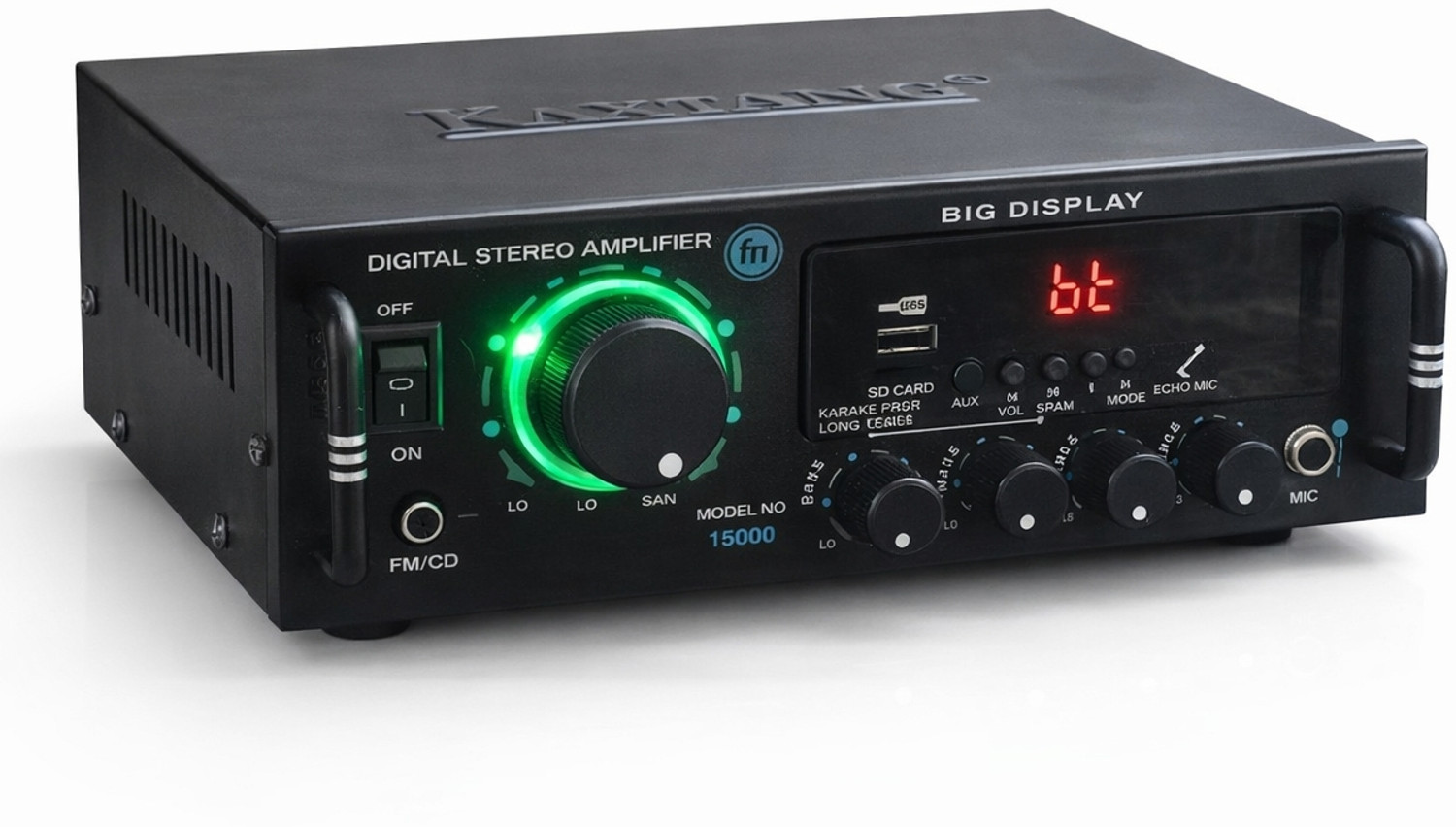 Image of Trendbuzz DJ Super 15000 Full Black Digital Stereo With BT / USB / SD-Card /FM /AUX 5000 W AV Power Amplifier