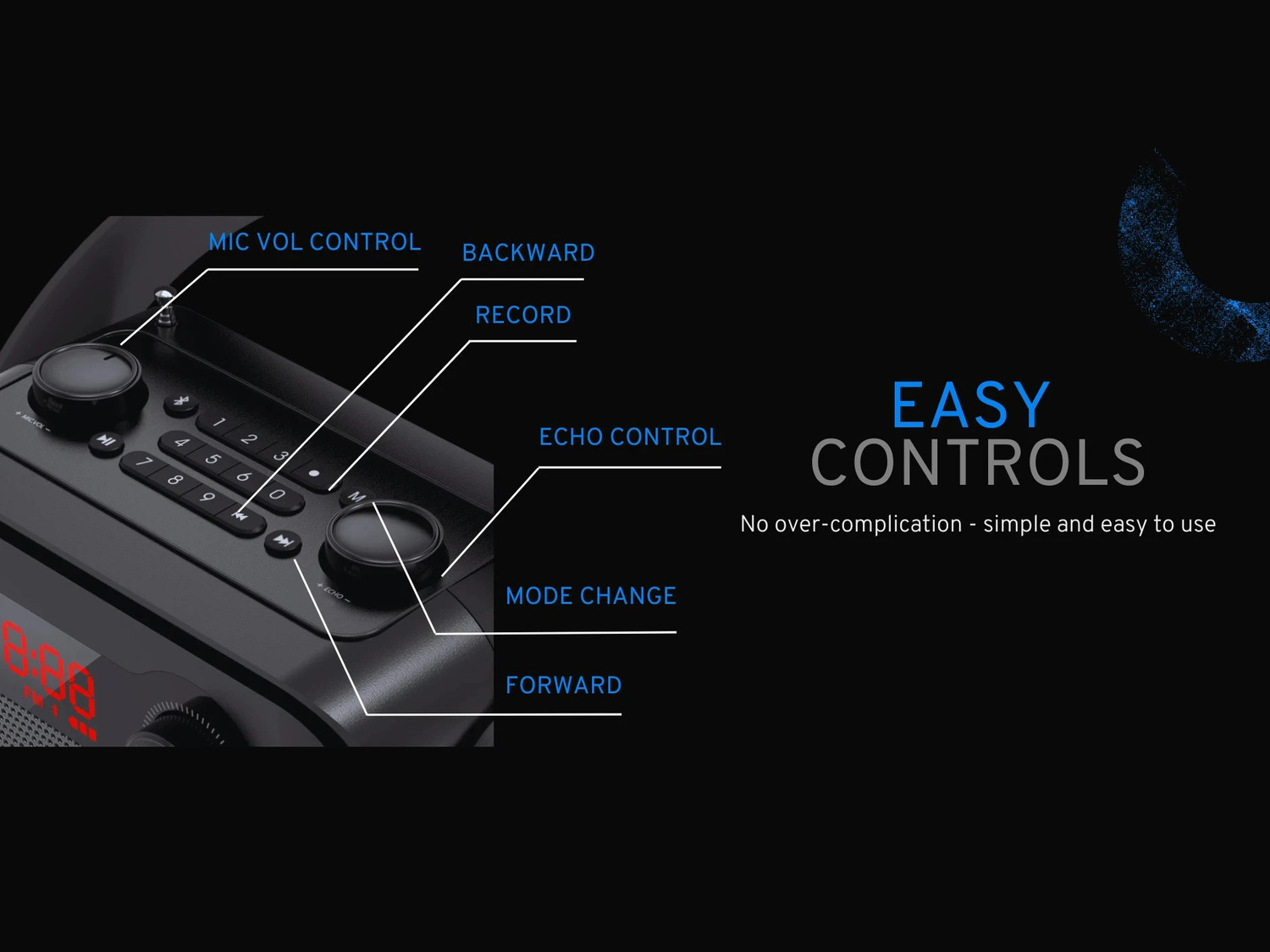 Image of Nefficar Mic with Speaker For Singing, PA, Stage Announcement - Bluetooth 5.0 25 W AV Control Amplifier