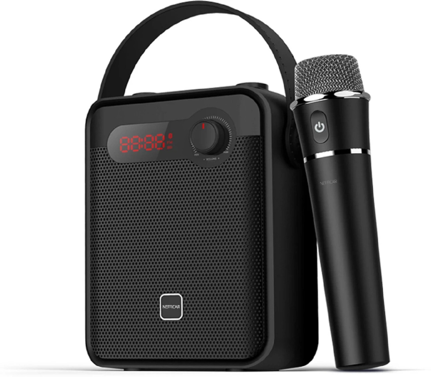 Image of Nefficar Mic with Speaker For Singing, PA, Stage Announcement - Bluetooth 5.0 25 W AV Control Amplifier