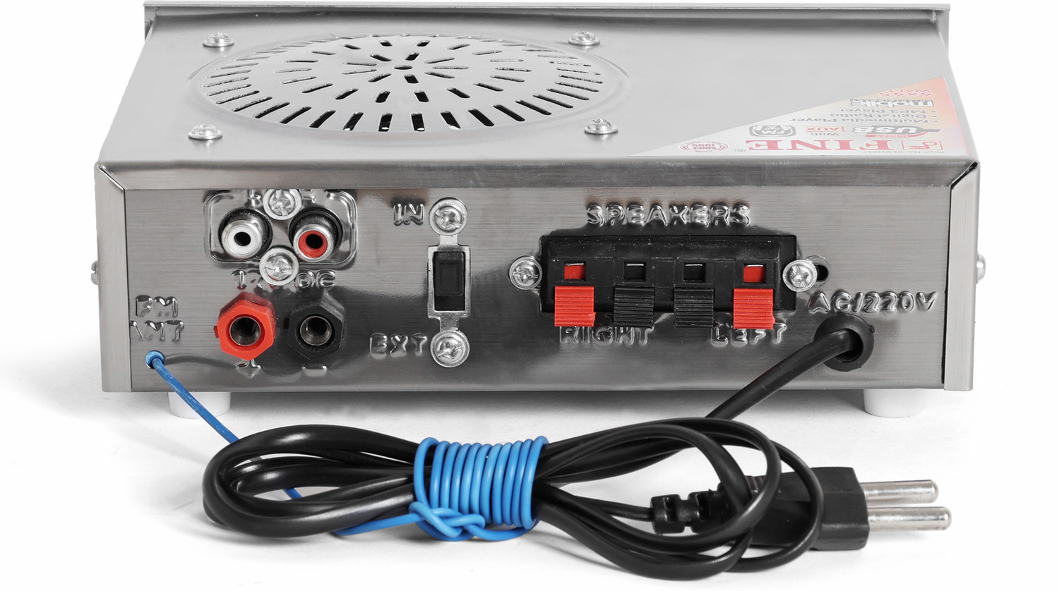 Image of FINE IPL AMPLIFIER Multimedia Player with Bluetooth,Aux,FM Radio. 150 W AV Power Amplifier (Grey)