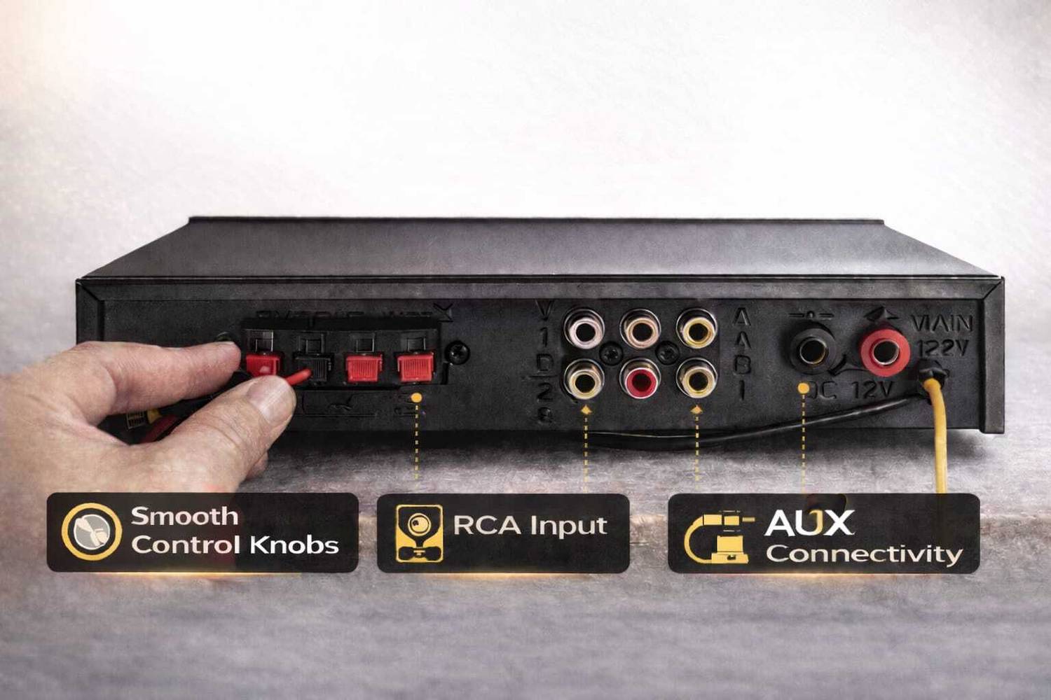 world voice Gold Series 4440 160W AV Amplifier - Image 3