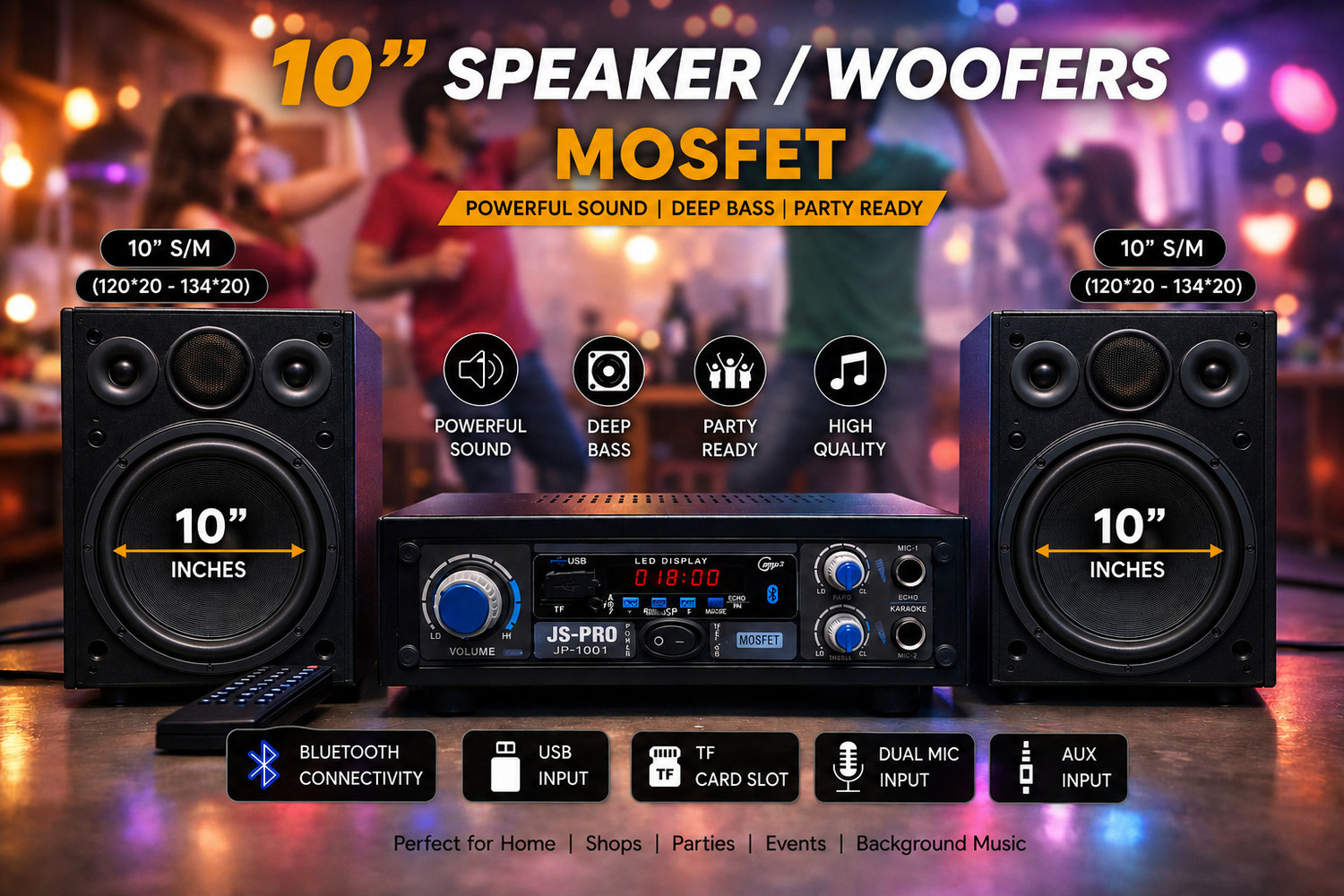 Image of JS PRO JP 1001 100 W AV Control Amplifier