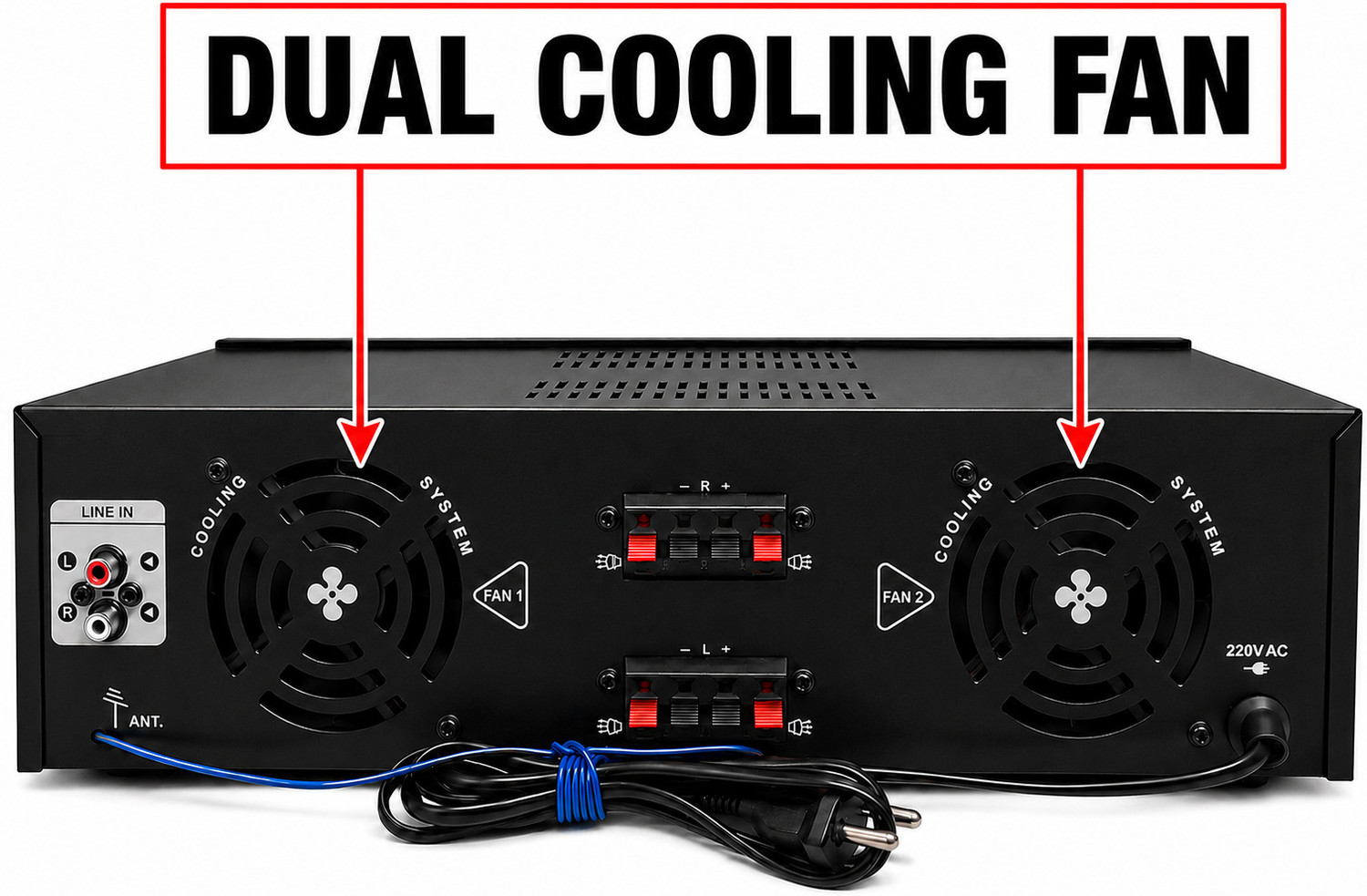 Image of JS PRO JP 8008 Amplifier 200 W AV Control Amplifier