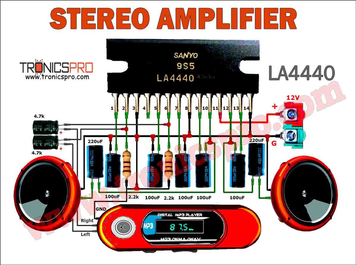 Image of D world 9001` BLUETOOTH USB AUX FM WITH MIC SLOT 160 W AV Control Amplifier