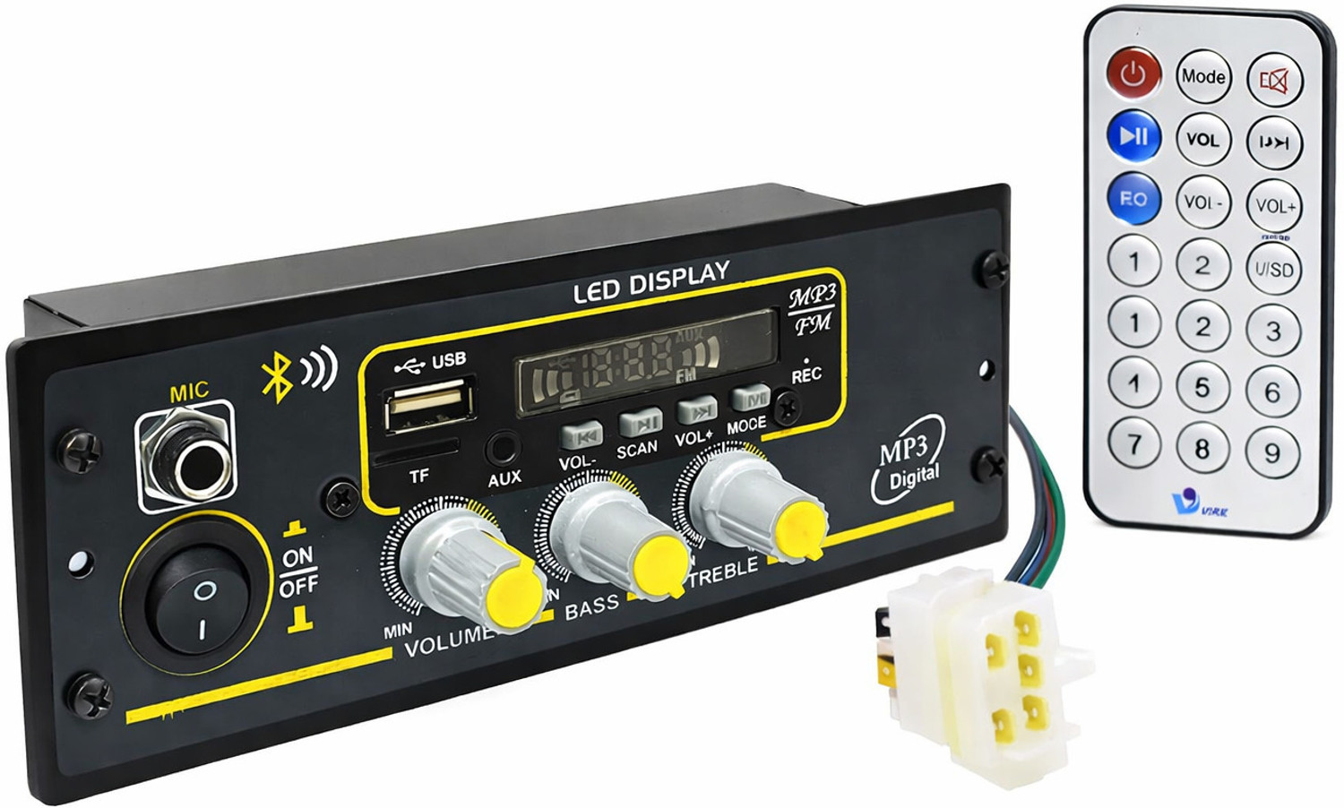 Image of TECH-LOBBY MIC CAR STERIO 200 W AV Power Amplifier
