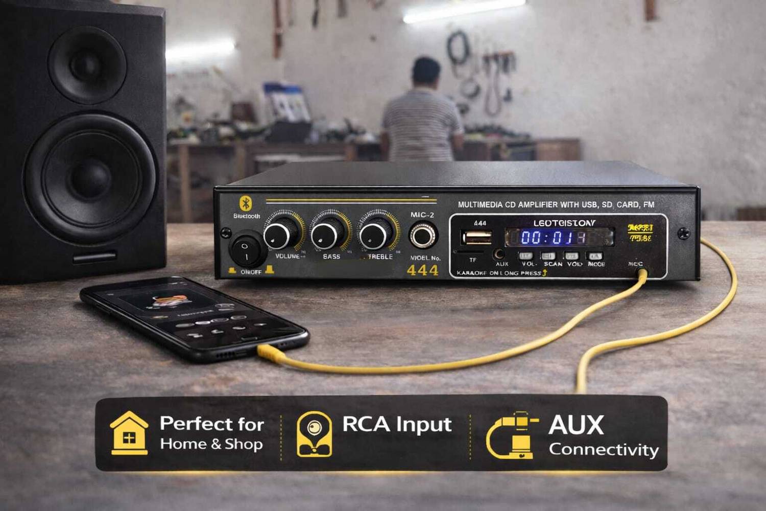 world voice Gold Series 4440 160W AV Amplifier - Image 2