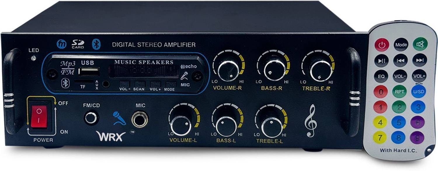 ain Bluetooth Stereo Audio DJ Machine Amplifier USB/SD CARD FM Radio AUX RCA Remote 160 W AV Power Amplifier