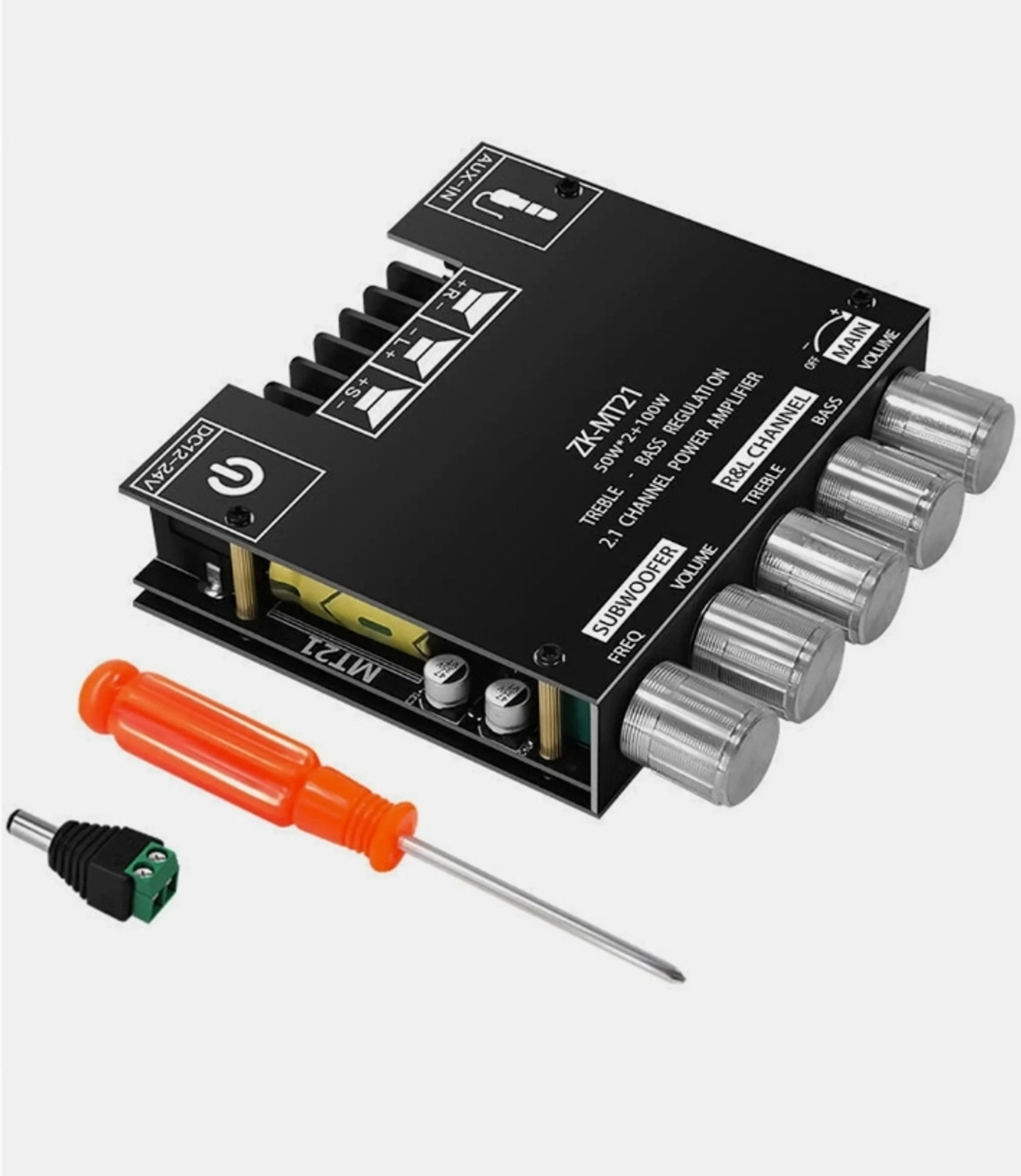 Image of Wuzhi ZK - MT21, 50W*2 +100W Class D 200 W AV Control Amplifier