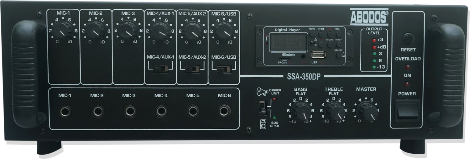 Image of ABODOS PROFESSIONAL SSA-350DP POWER PA AMPLIFIER WITH FAN AND MEDIA CON TROLLER 350 W AV Power Amplifier