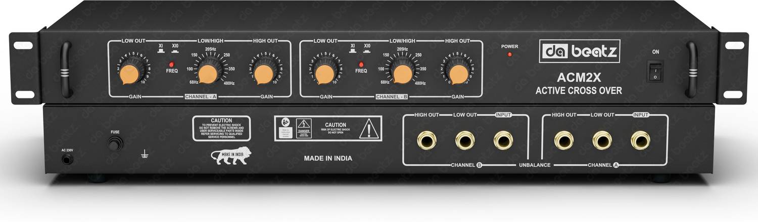 Da.Beatz. 2-Way ACM2X Stereo Audio Crossover for DJ PA & Studio