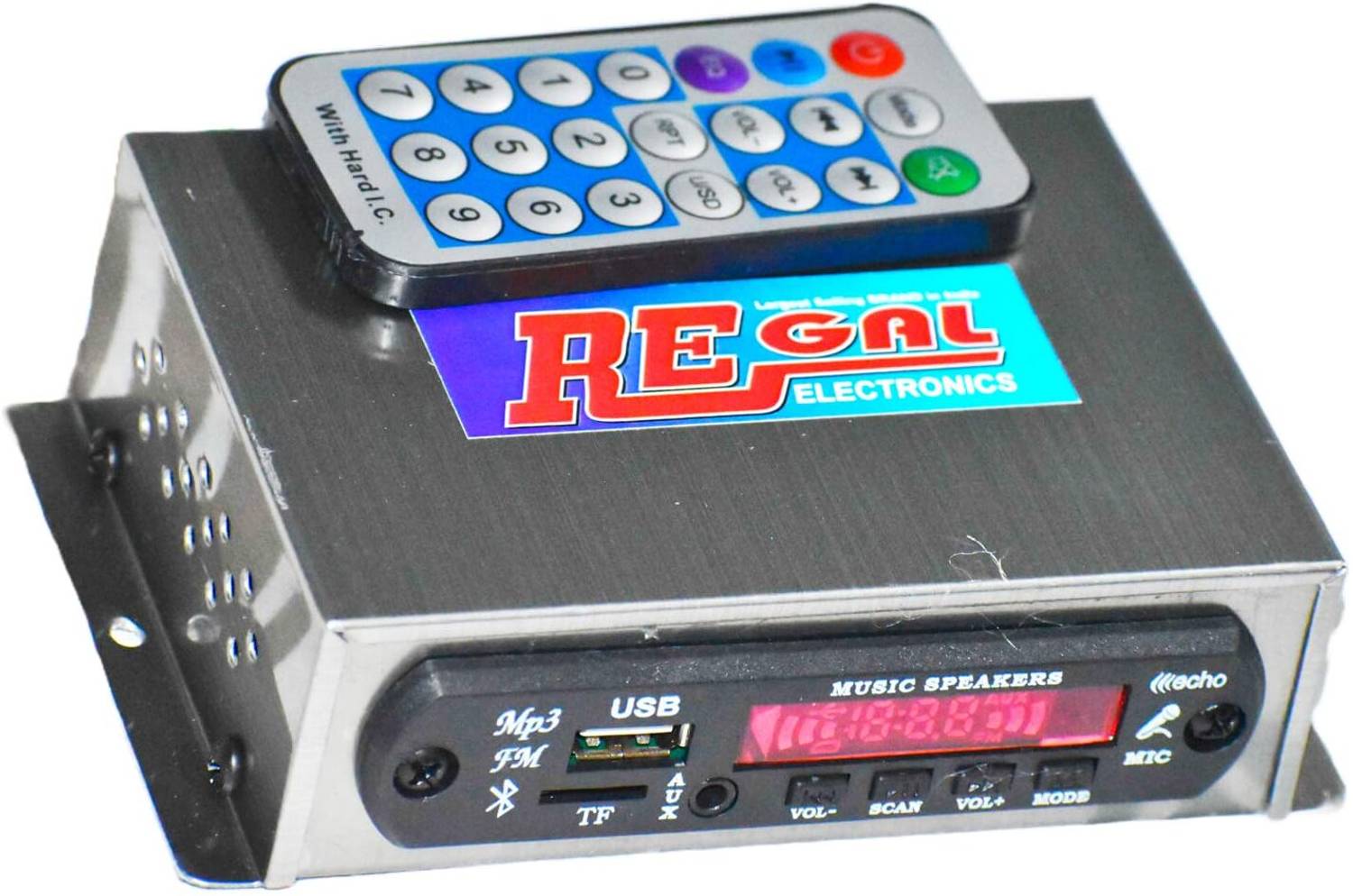 Rashri Digital Media Player FM, USB, MP3, Bluetooth 4440 Double ic for Car 20 W AV Power Receiver