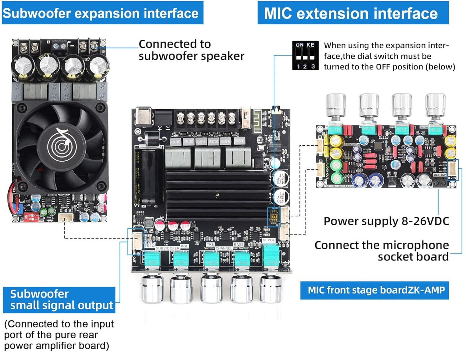 Image of Capacious Emporium CE-ZK-ST21-400W-2.1 400 W AV Power Amplifier