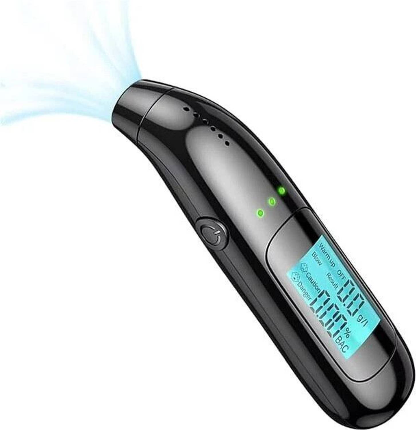Alcobreath Portable Digital Alcohol Tester | LCD Display | USB Rechargeable Breathalyzer Analytical Scale