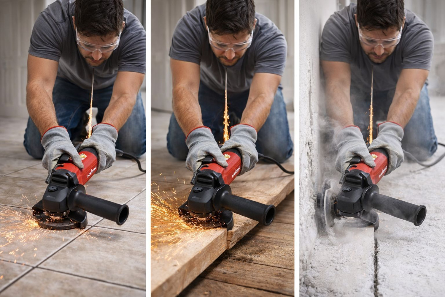 Image of PowerBilt PBT-AG4-1100 HEAVY DUTY ANGLE GRINDER MACHINE 1100 WATT GRINDER WITH WATER PROOF Angle Grinder