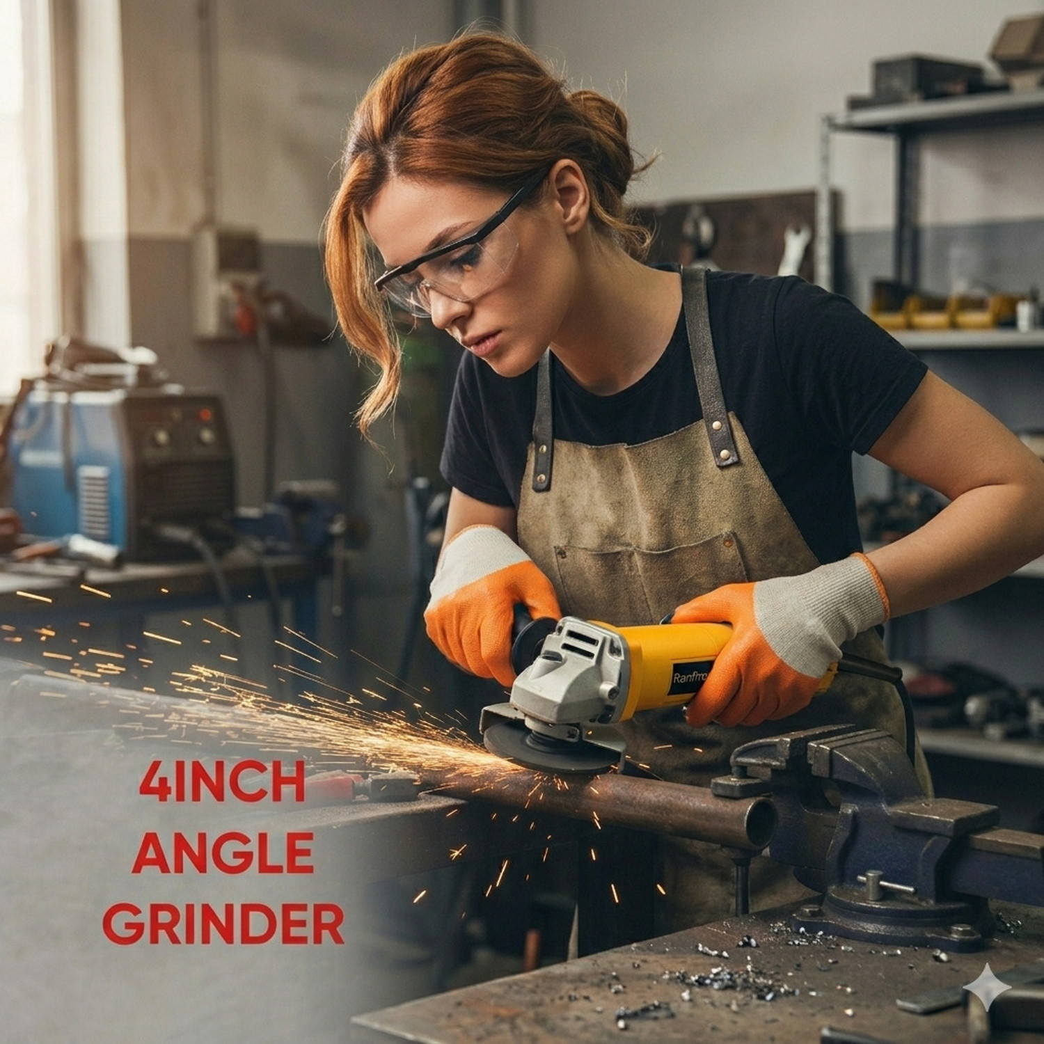Image of RanPra 801 ANGLE GRINDER 100% COPPER ARMATURE HEAVY DUTY 4INCH /100MM ANGLE GRINDER | Angle Grinder