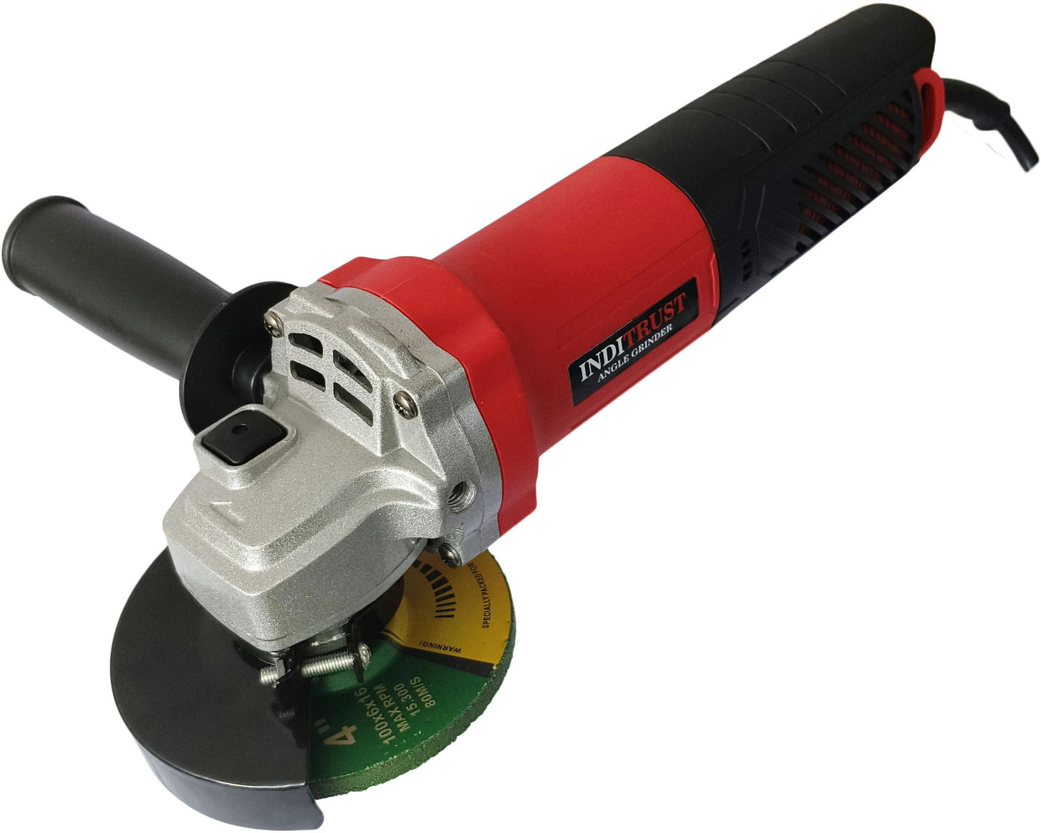Image of Inditrust 1200w Electric Angle grinder machine 1pc grinding wheel with accessories set Angle Grinder
