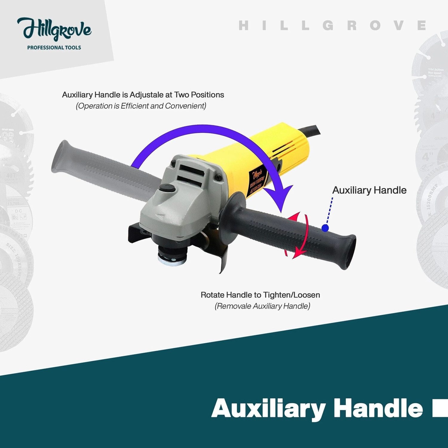 Image of Hillgrove HGANG1B1M1 Angle Grinder