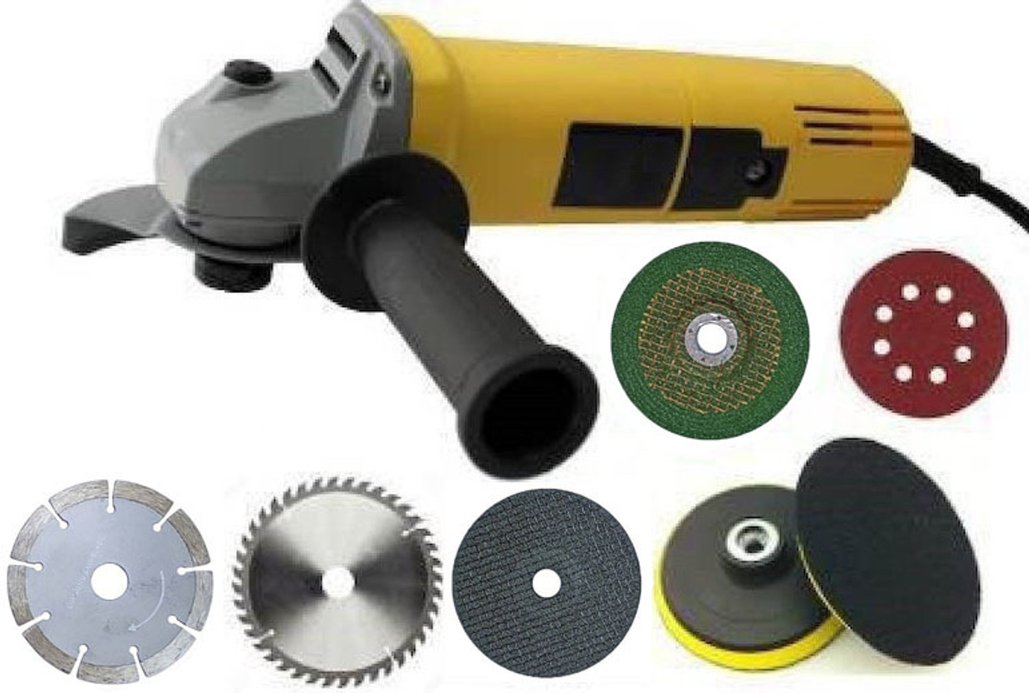 Image of Qualigen Angle Grinder 4'FG-6100 AG-4 Grinding machine 900W COMBO OFFER Angle Grinder