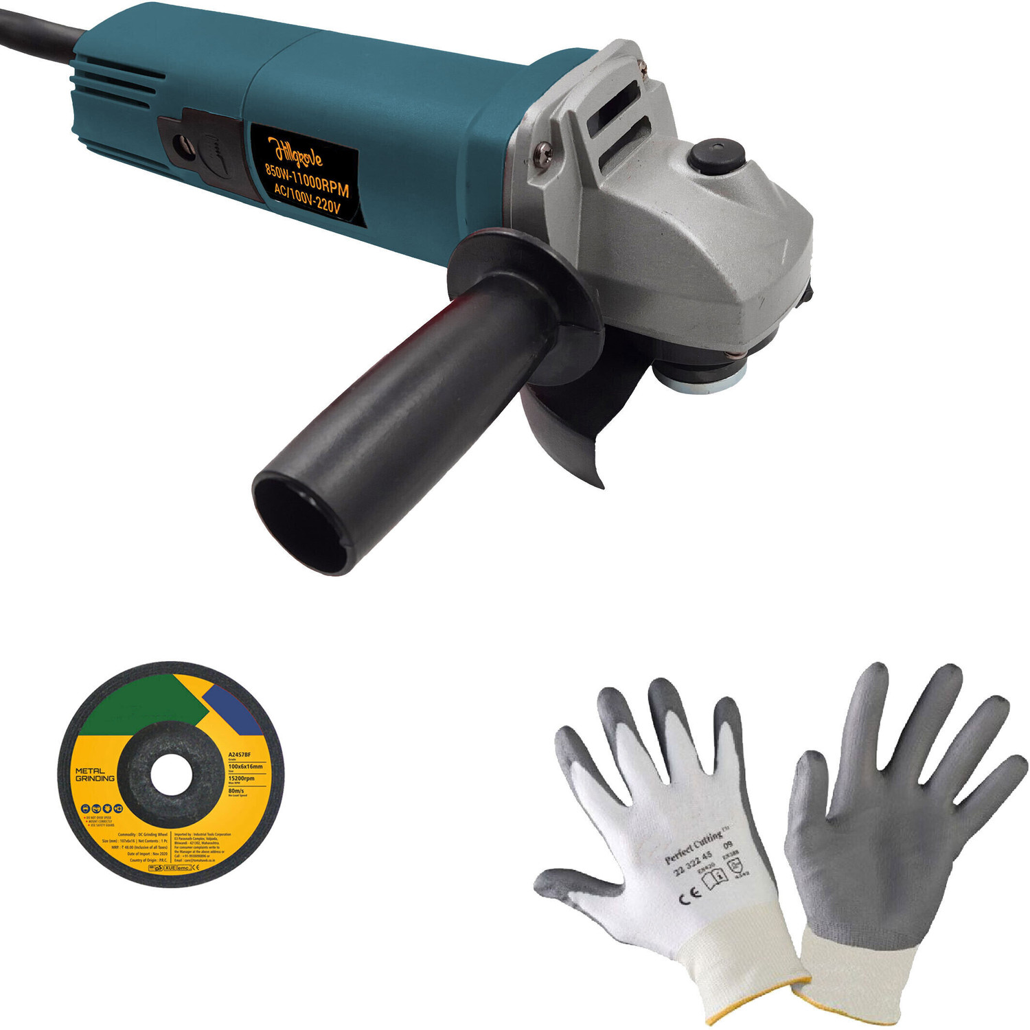 Image of Hillgrove HGCM937M1 4 inchinch Professional High Quality Grinder Machine for Precision Cutting Angle Grinder