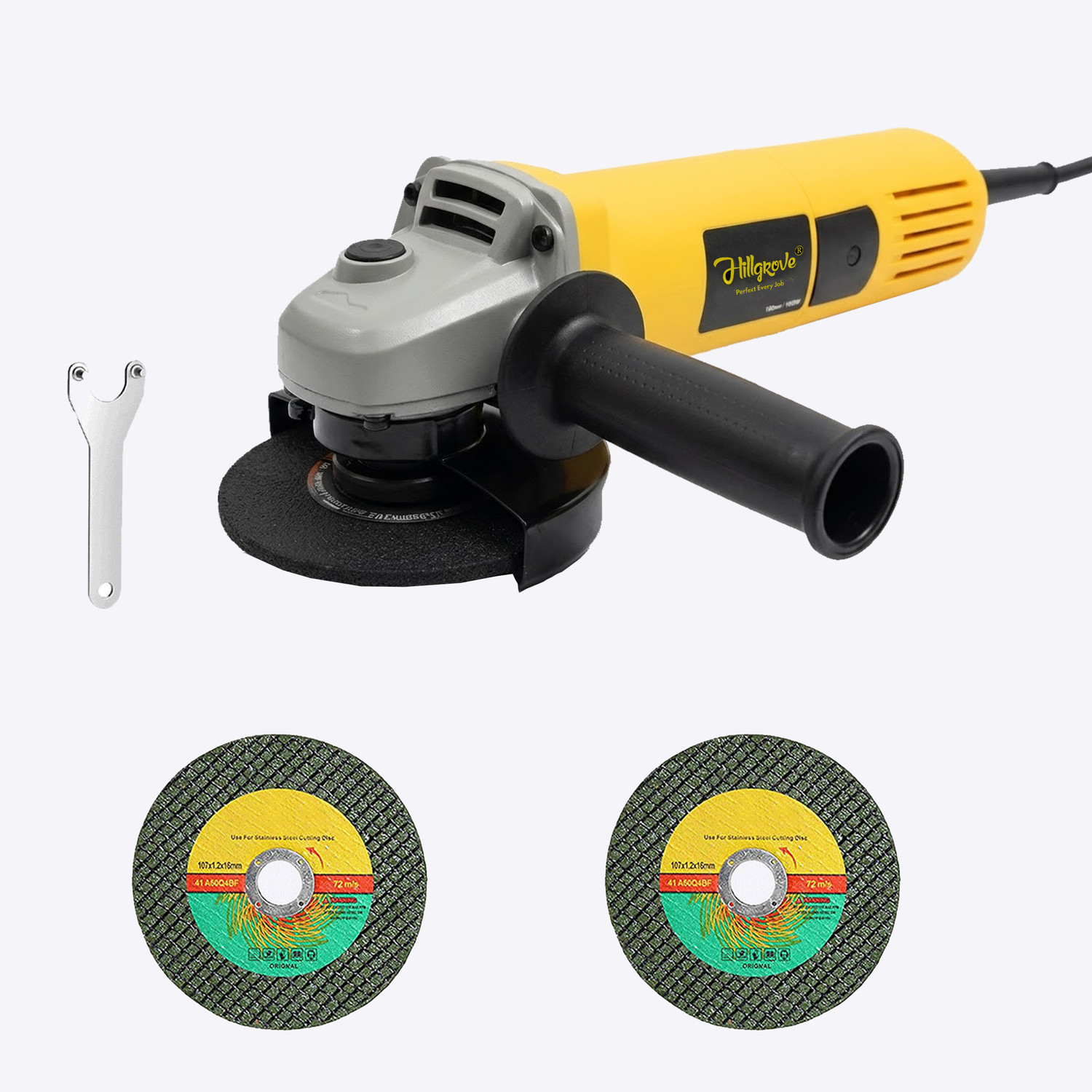 Image of Hillgrove HGCM1432M1 850W Hand Angle Grinder Wall Cutter Grinding Glender Cutting Machine Angle Grinder