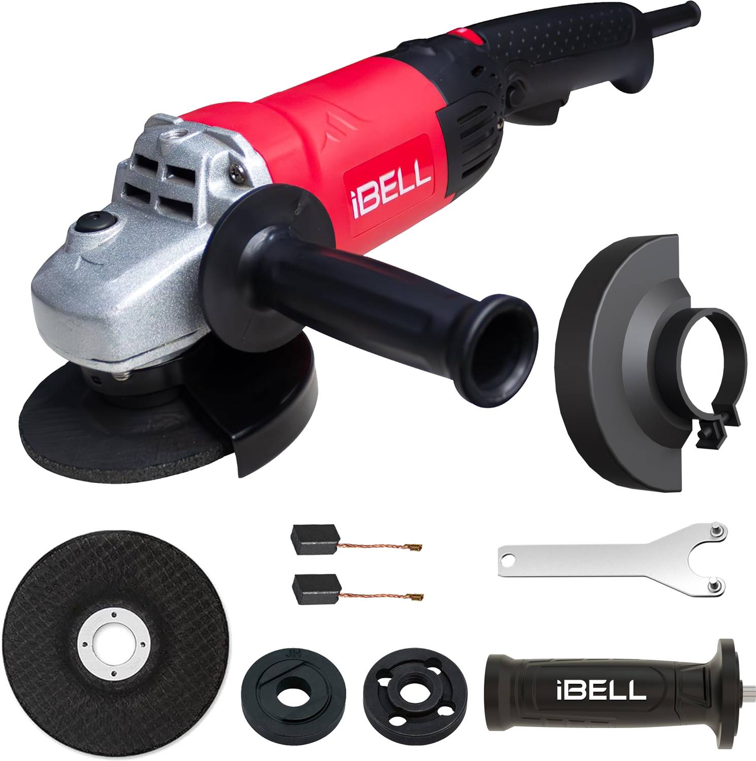 iBELL AG25-50S Variable Speed Angle Grinder - 1400W, 5” Disc, 500 iBELL AG25-50S Variable Speed Angle Grinder - 1400W, 5” Disc, 500