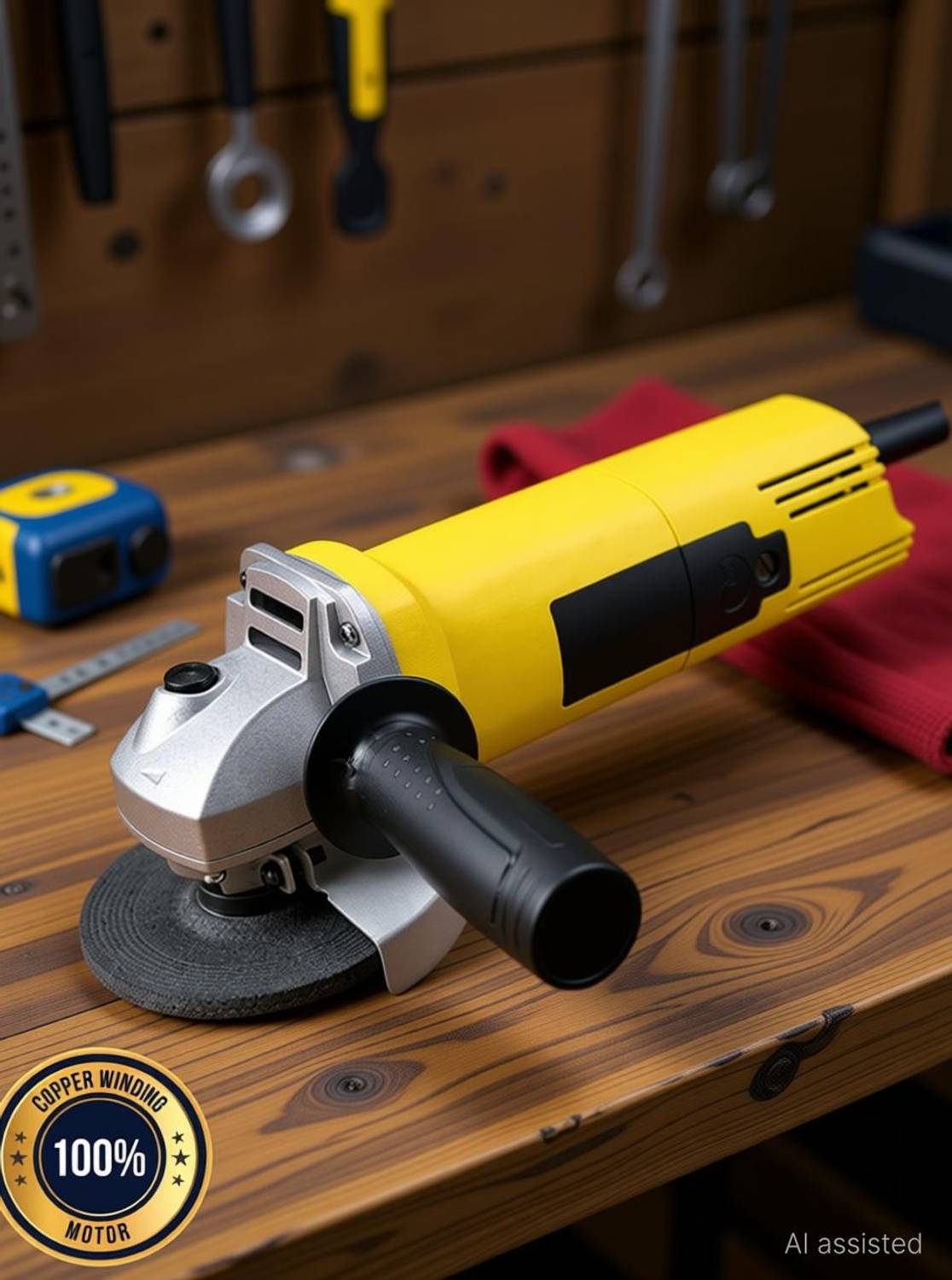 ワインディングセット Gadariya King ZX 801 4-Inch/100MM 850-Watt Angle Grinder Yellow