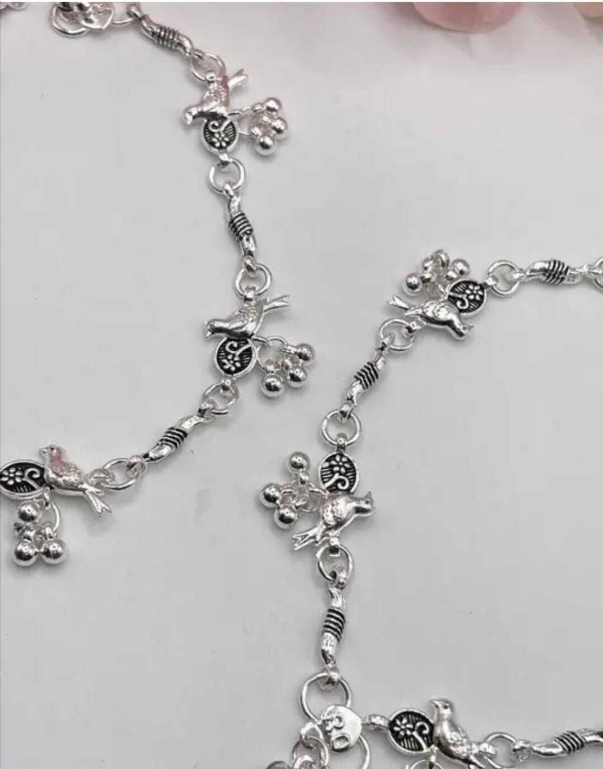Siddh Silver Anklet Daily Wear for Women - Image 2