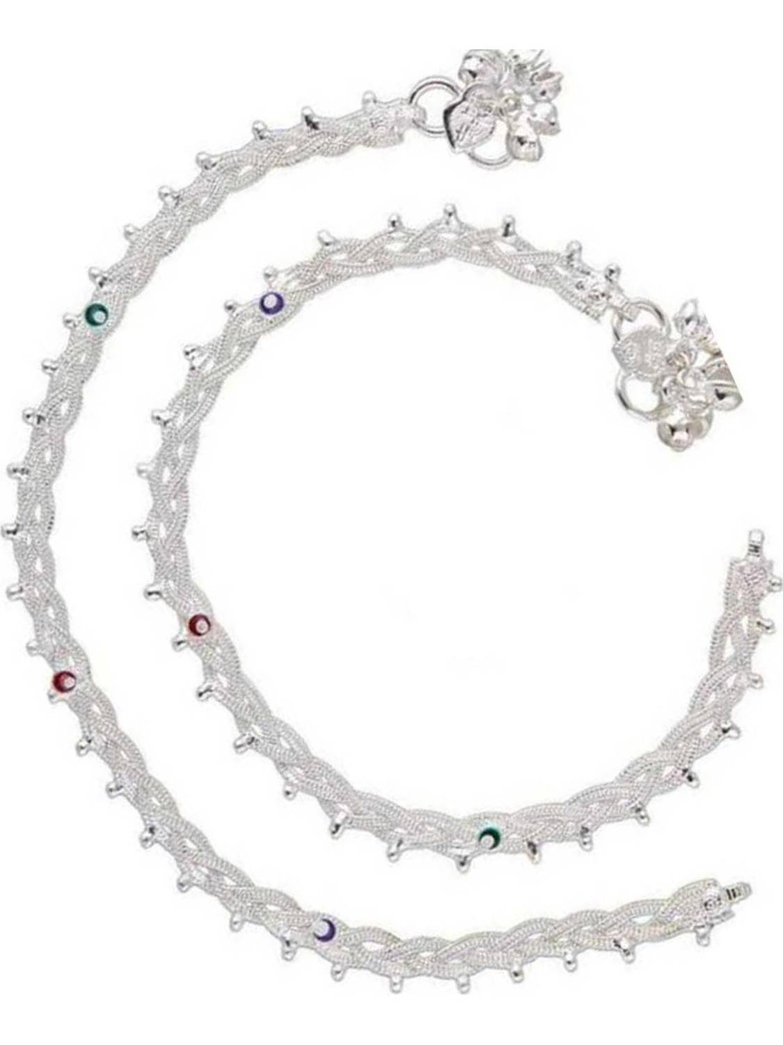 AANYACRYSTAL anklet for girls stylish latest design Stainless Steel Anklet