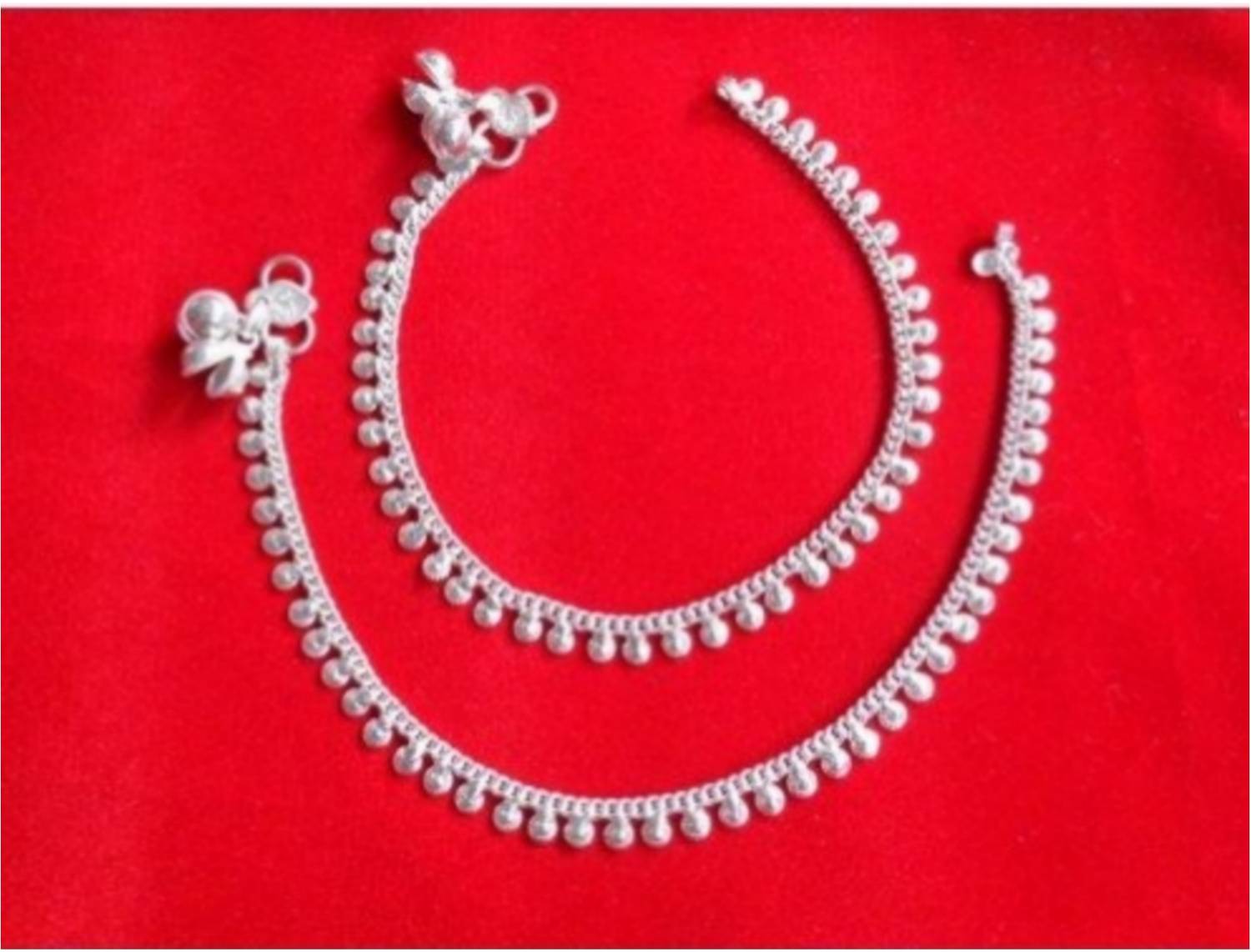 Balaji Tradrs Silver payal for women and girl Silver Anklet