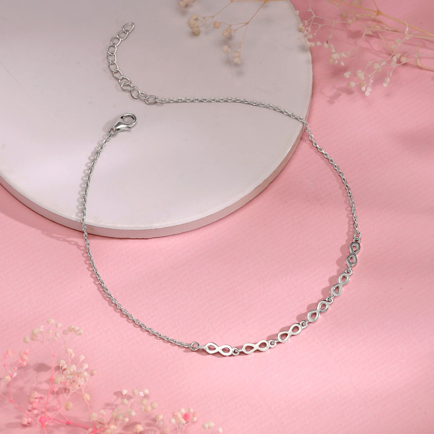 Image of GIVA Sterling Silver Toe Anklet