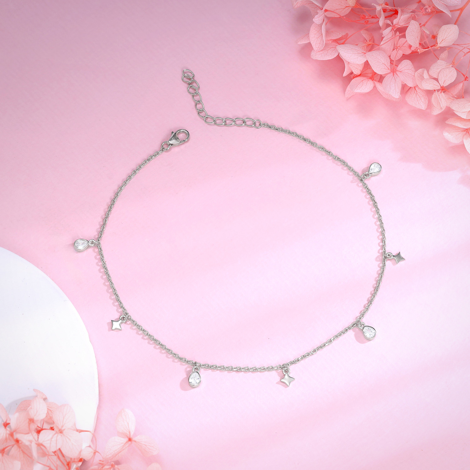 Image of GIVA Sterling Silver Toe Anklet