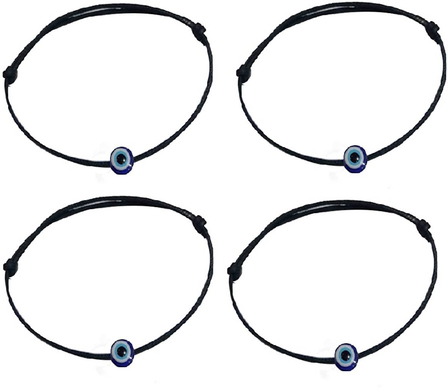 ARTIFICIAL TREE ARTIFICIAL TREE Blue Evil Eye Charms Black thread Anklet for Girls, Women Cotton Dori Anklet