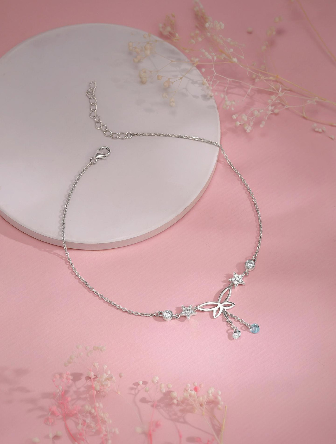 Image of GIVA Sterling Silver Toe Anklet