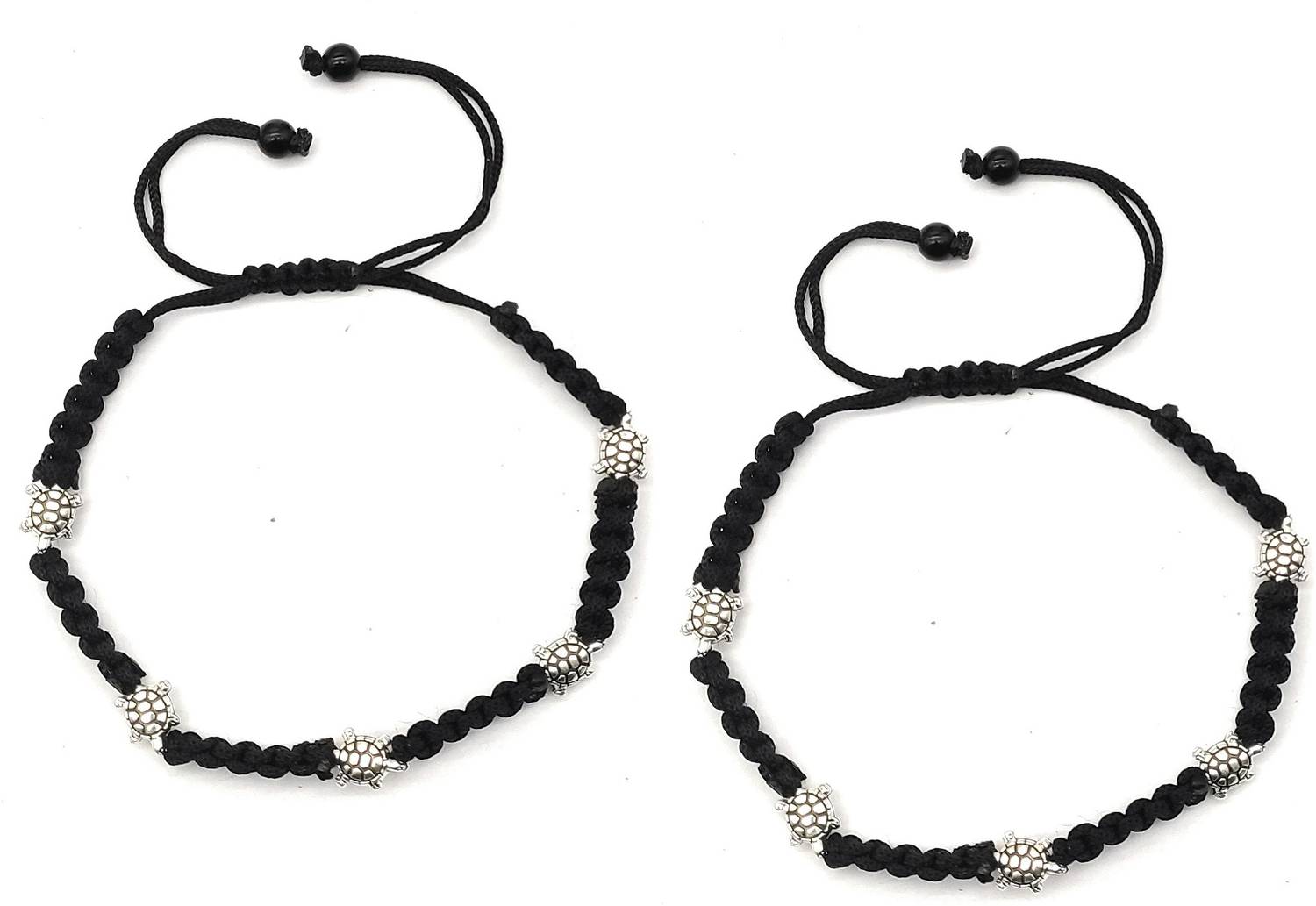 ARTIFICIAL TREE ARTIFICIAL TREE Latest Tortoise Charms Black Thread Anklet for Women and Girls Cotton Dori Anklet