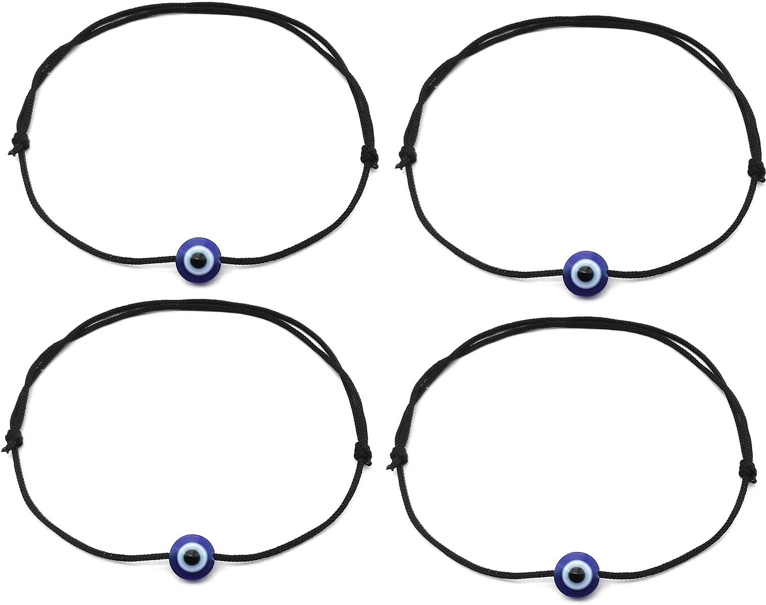 ARTIFICIAL TREE ARTIFICIAL TREE Blue Evil Eye Charm Black thread Payal for Girls, Women Cotton Dori Anklet