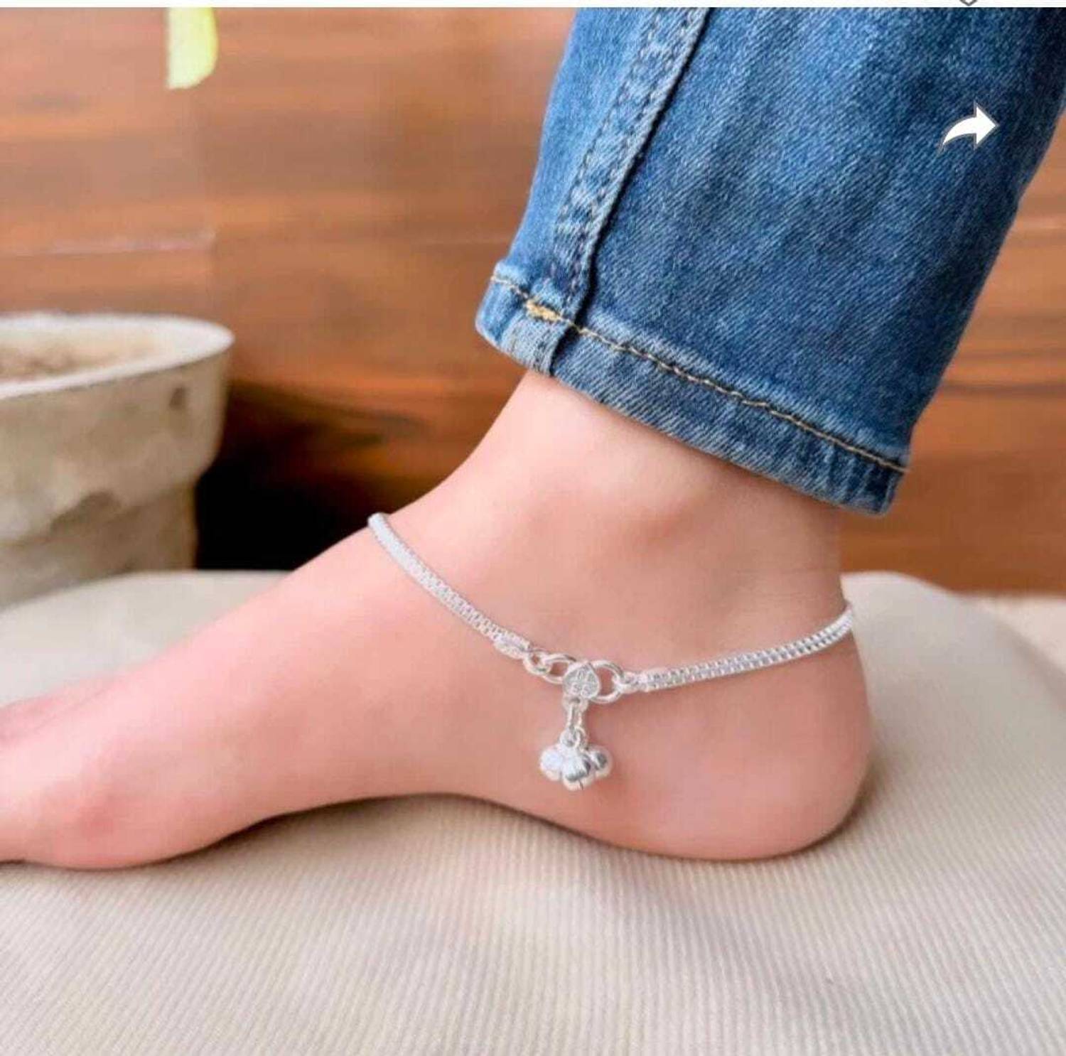 AntiqueCharms Silver Anklet Silver Anklet