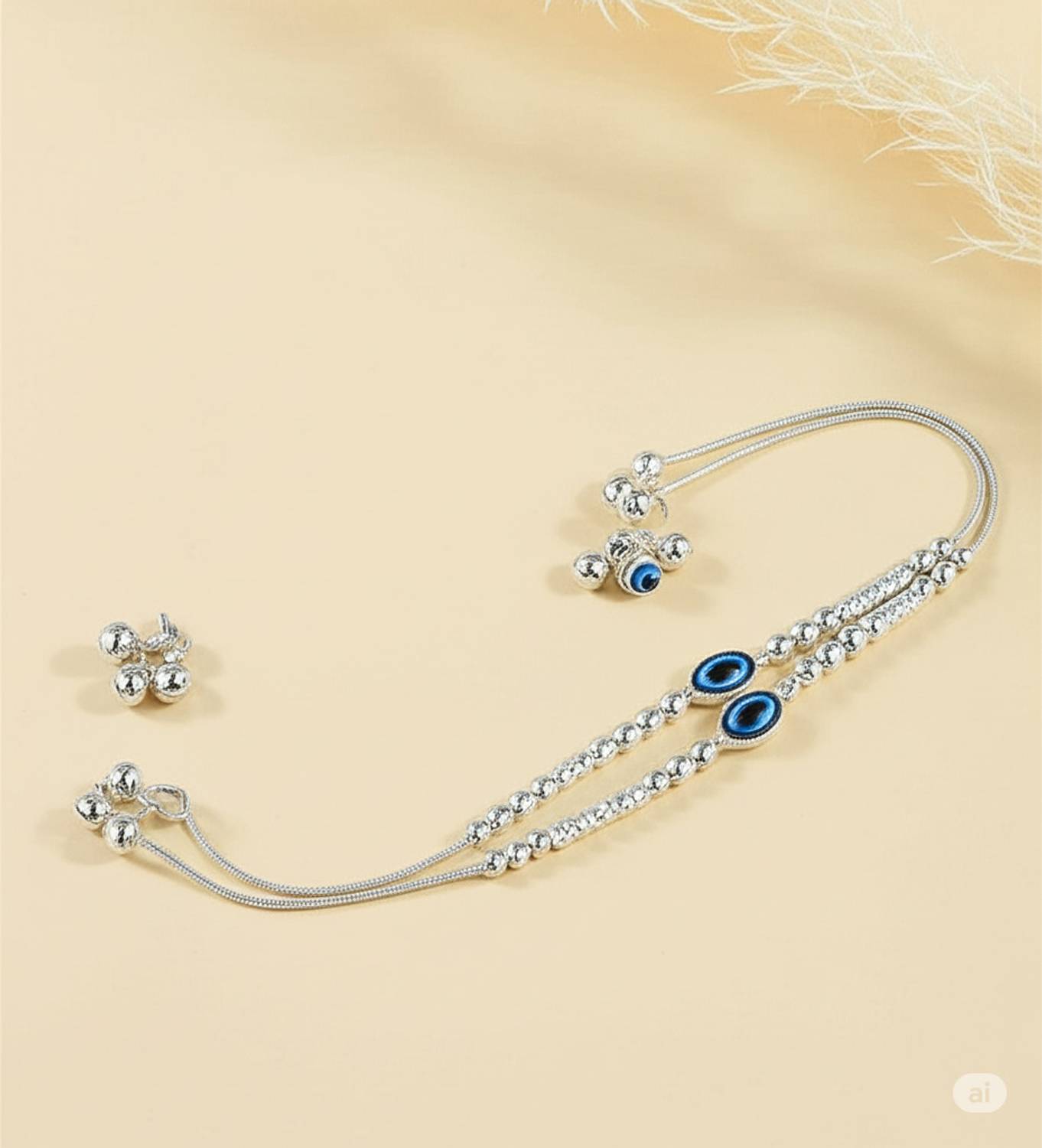 ટીએમ જ્વેલ્સ Premium Silver Anklet for Women - Image 1