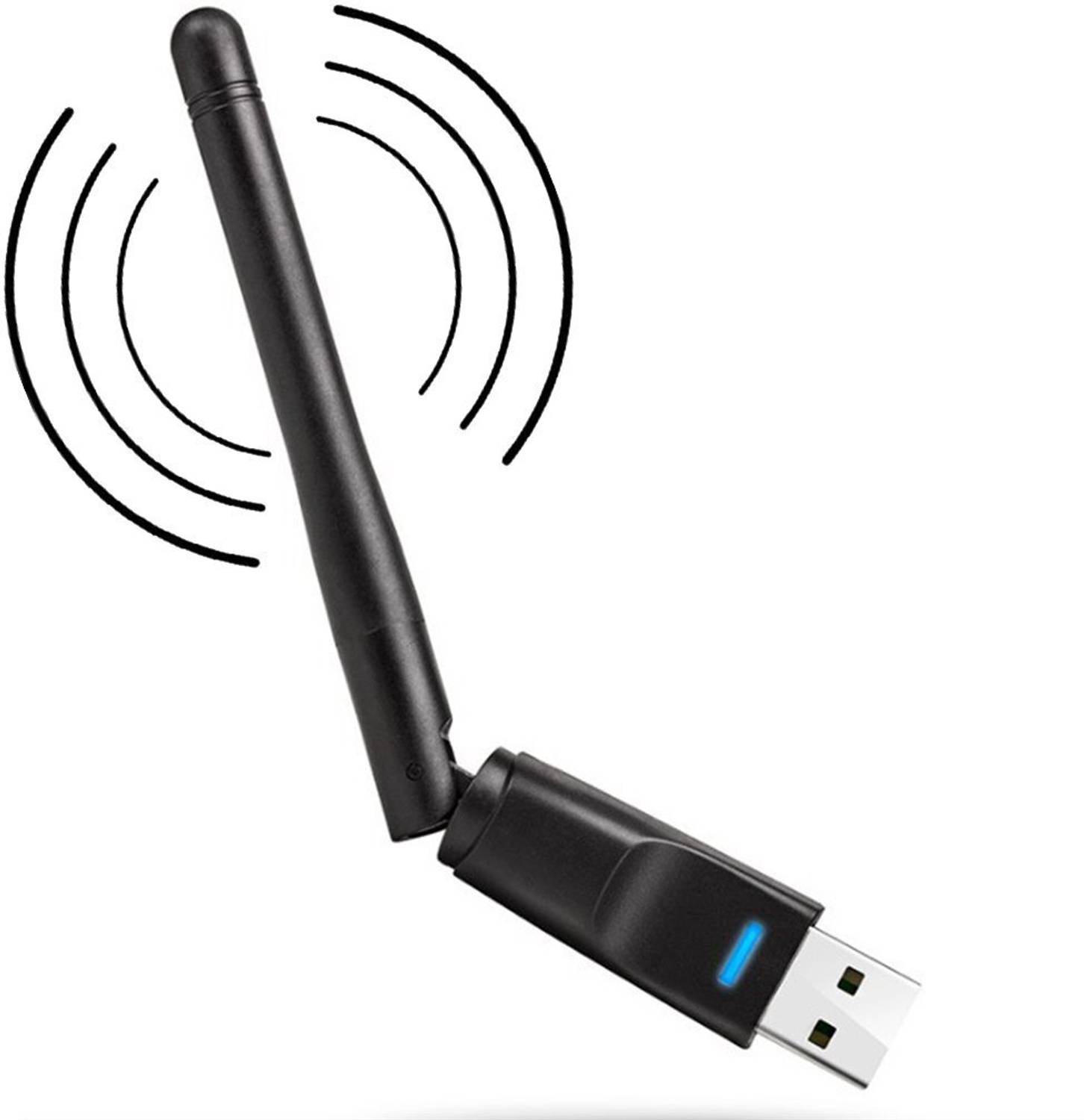 BALRAMA USB Antenna WiFi Dongle Adapter Receiver Wi-Fi Antena Set Top Box Dish PC TV DVR Combo Set
