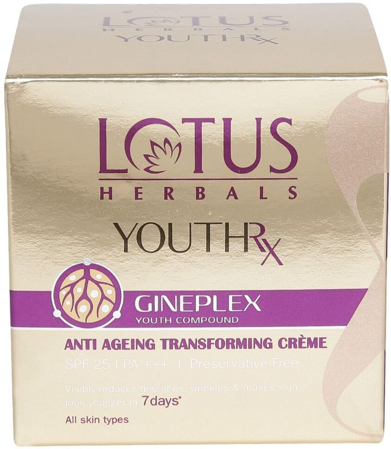 Image of LOTUS HERBALS YouthRX Anti Ageing Transforming Creme