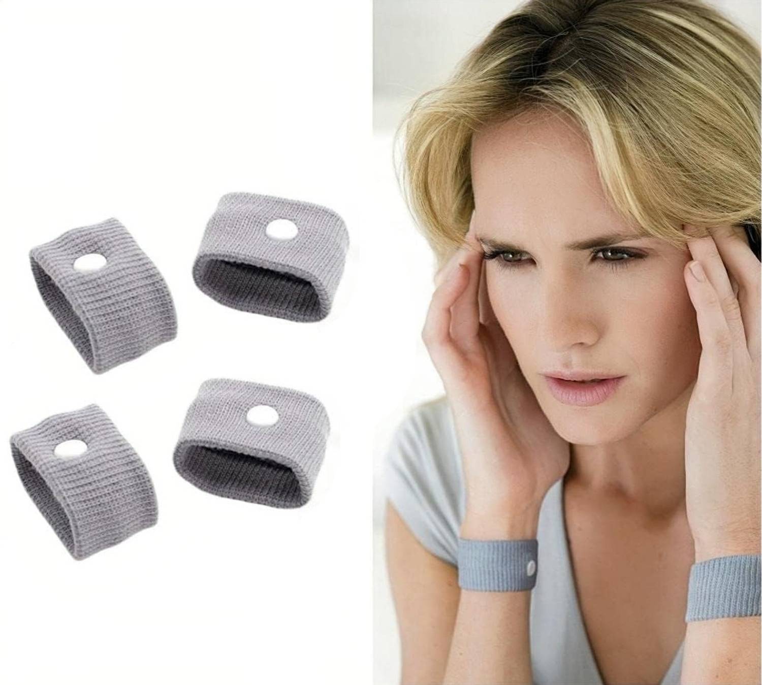CRIYALE Motion Sickness Band Anti Nausea Wristband Anti Motion Sickness Bands Hand Grip/Fitness Grip