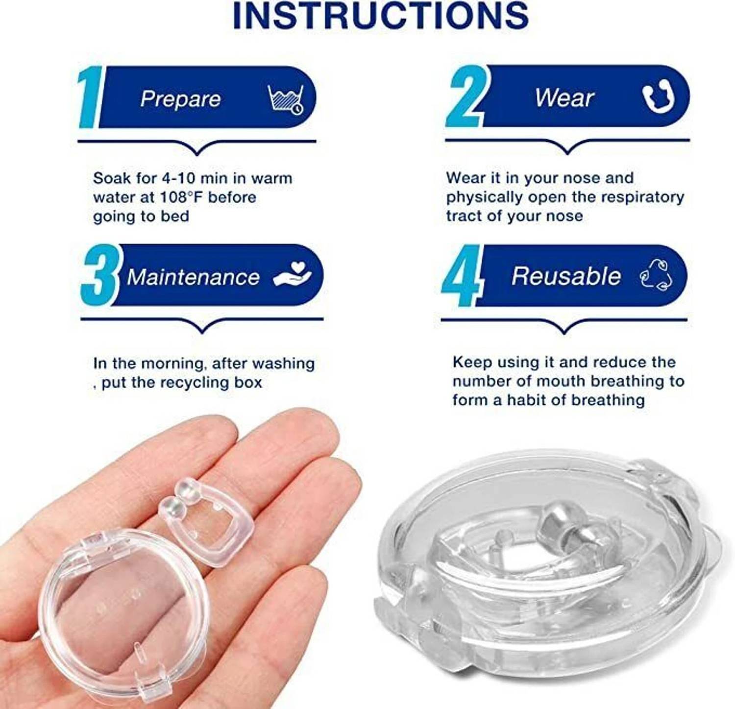Amazheal Anti Snoring Device for Men and Women - Image 4