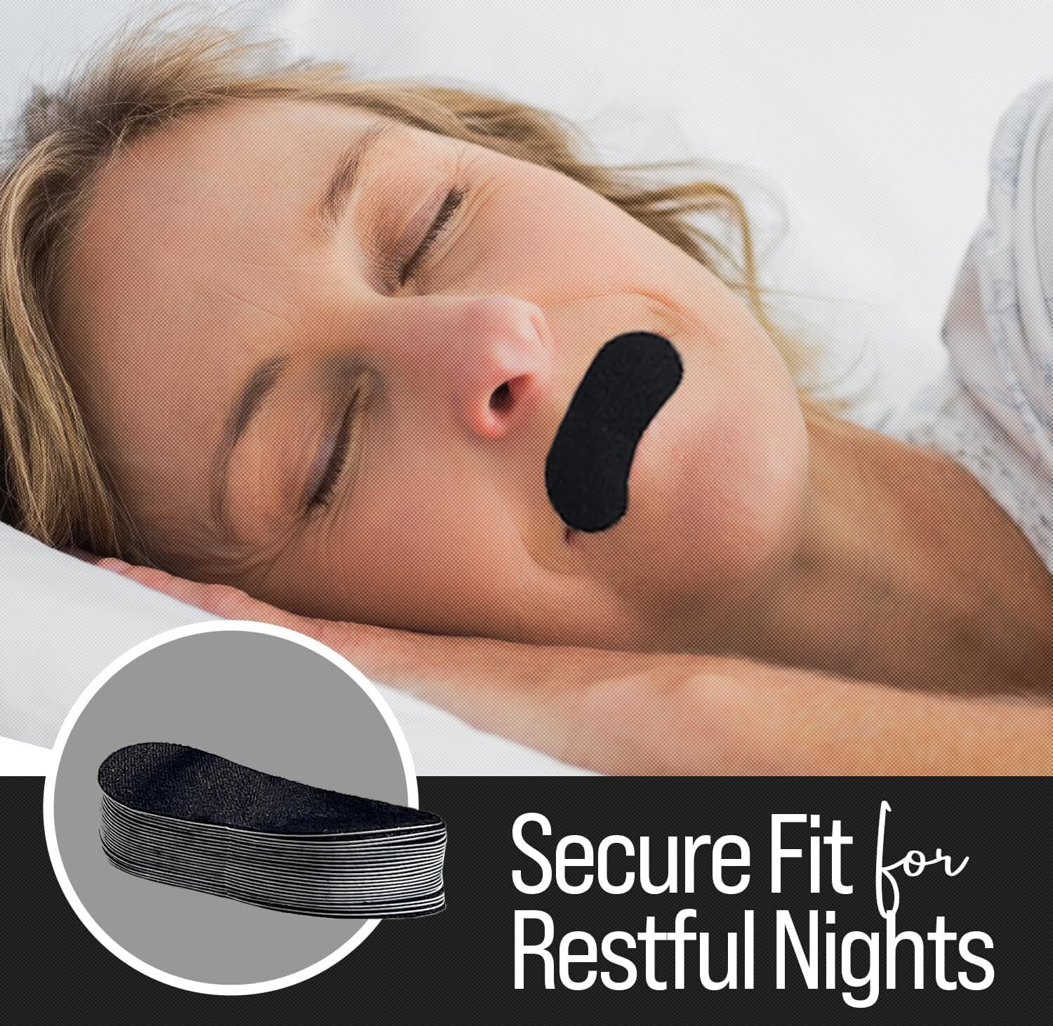 Image of aaditv Sleep Strips Mouth Tape for Sleeping - Anti-Snoring Strips for Nose Breathing Anti-snoring Device
